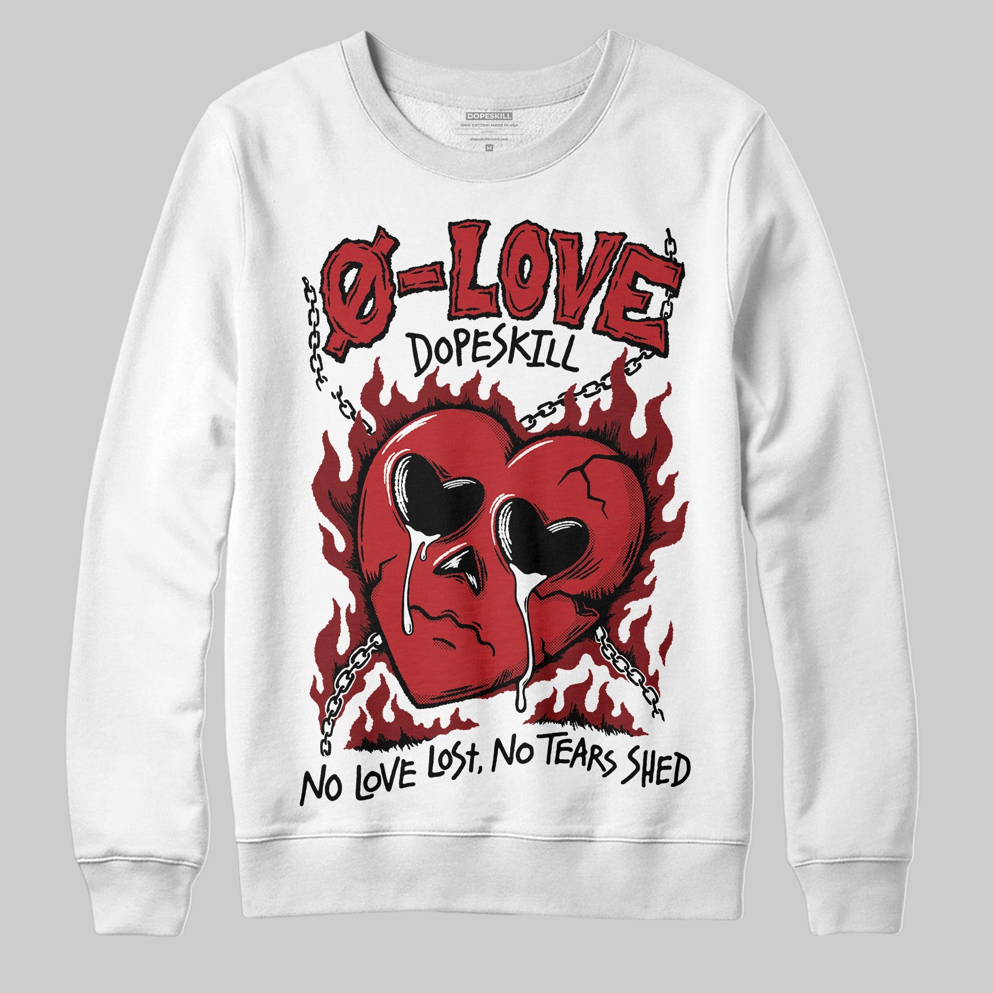 Flu Game 12s superstreetwear Sweatshirt Crying Heart Graphic