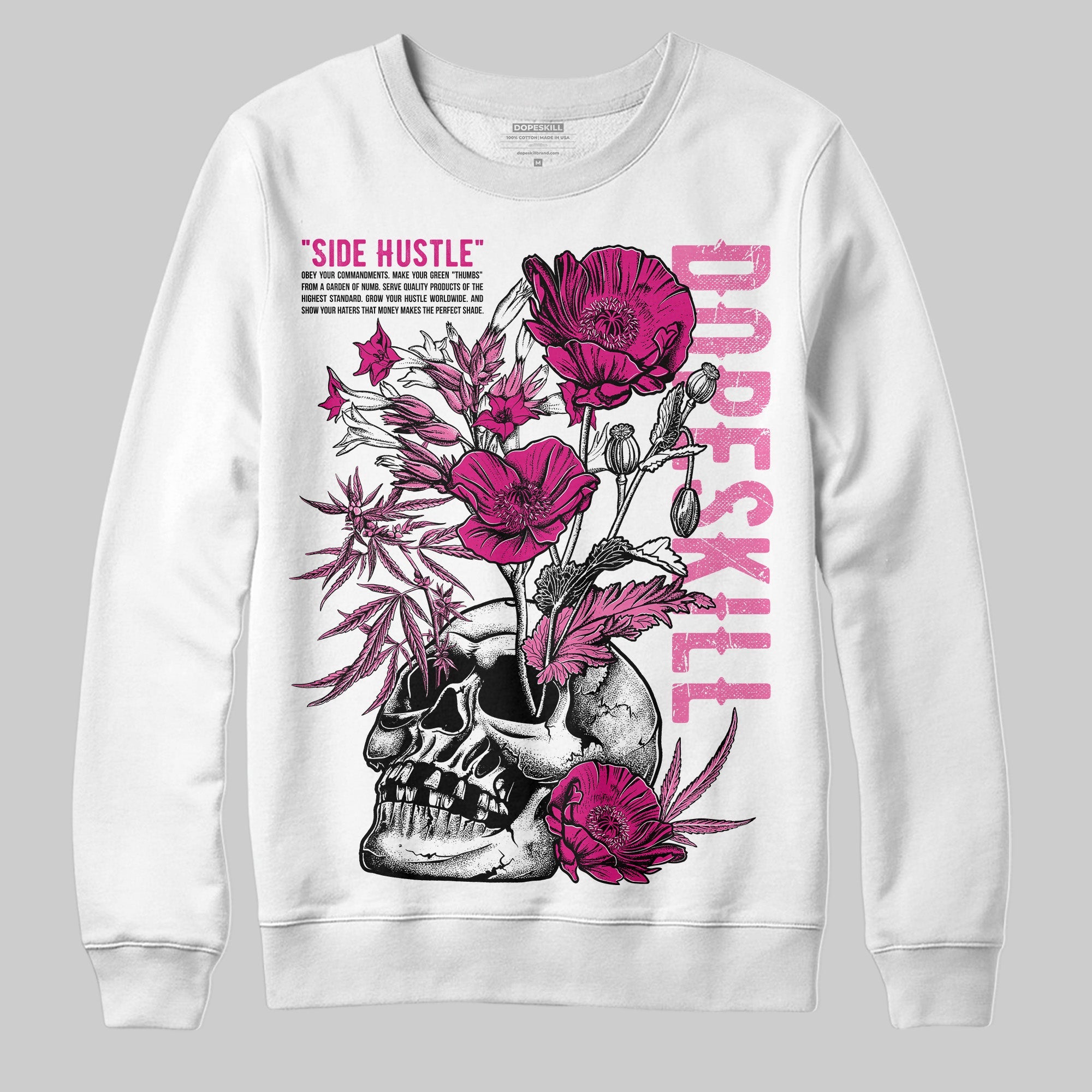 Rick RO Pink Leather Sneakers superstreetwear Sweatshirt Side Hustle Graphic