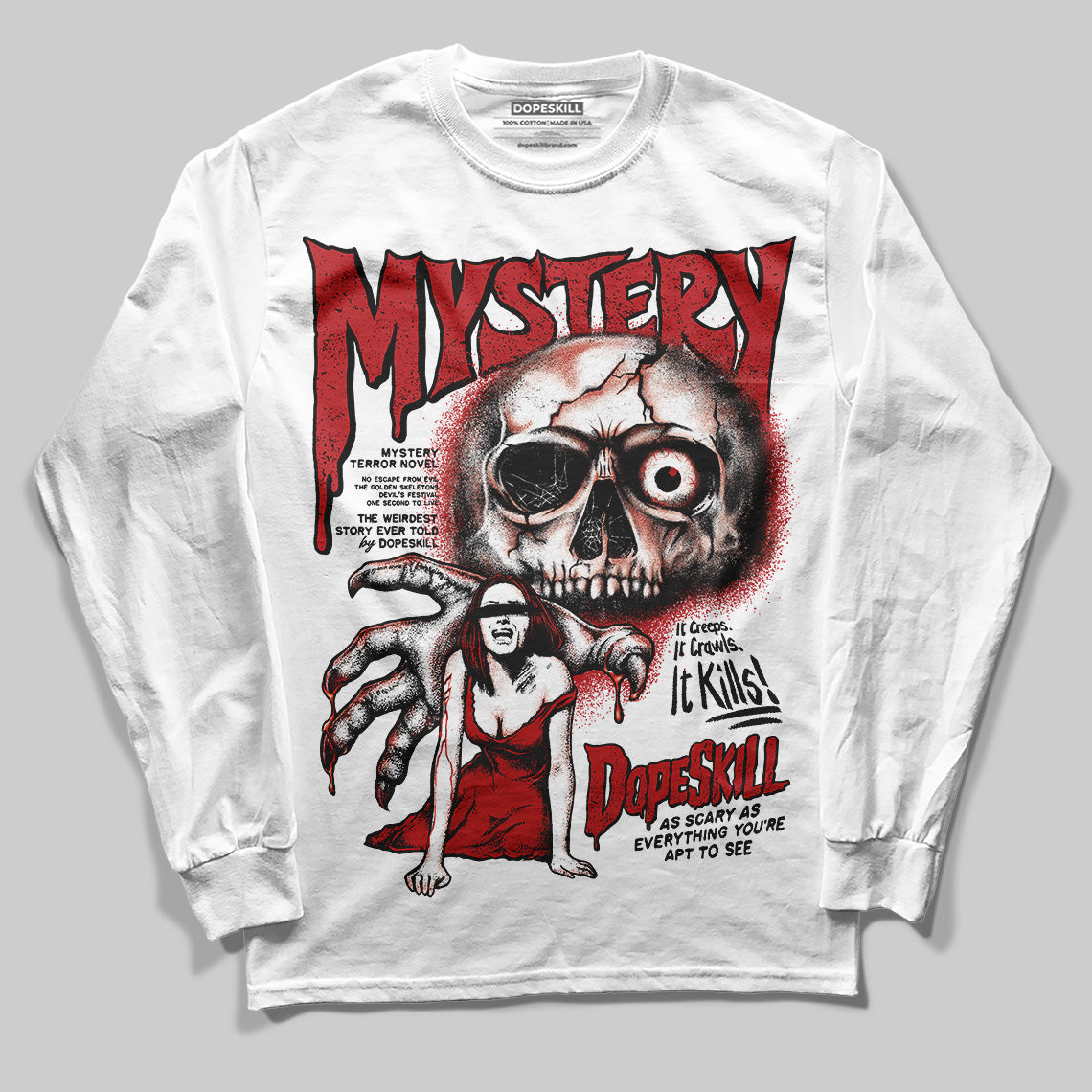 Flu Game 12s superstreetwear Long Sleeve T-Shirt Mystery Ghostly Grasp Graphic
