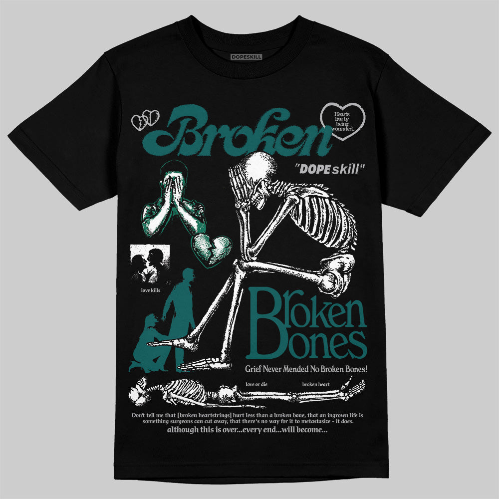 Gel 1130 White Dark Neptune superstreetwear T-Shirt Broken Bones Graphic