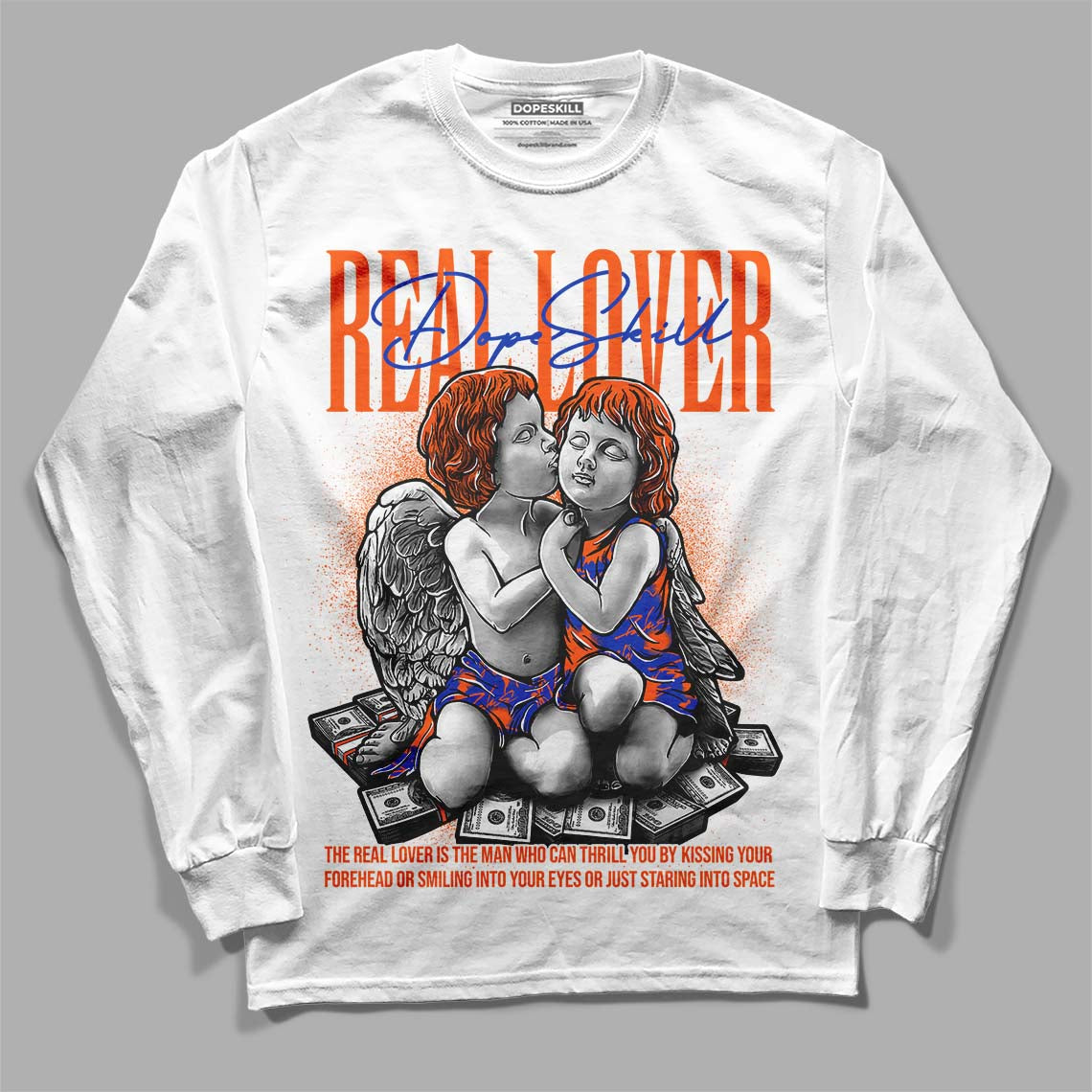 Dunk Low Futura Orange Blaze superstreetwear Long Sleeve T-Shirt Real Lover Graphic