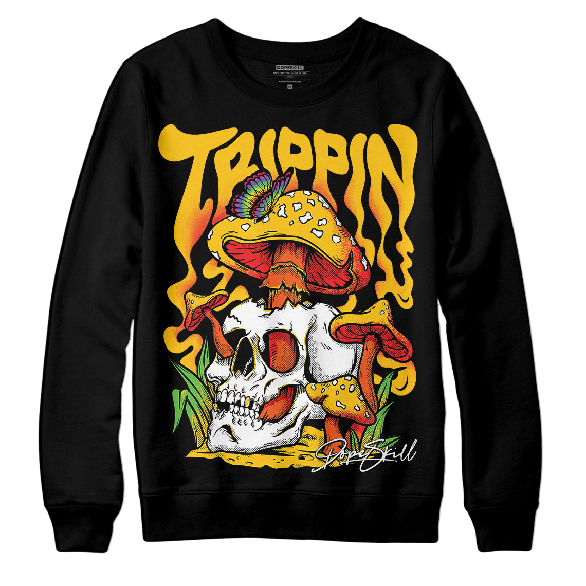 Yellow Collection superstreetwear Sweatshirt Trippin Graphic