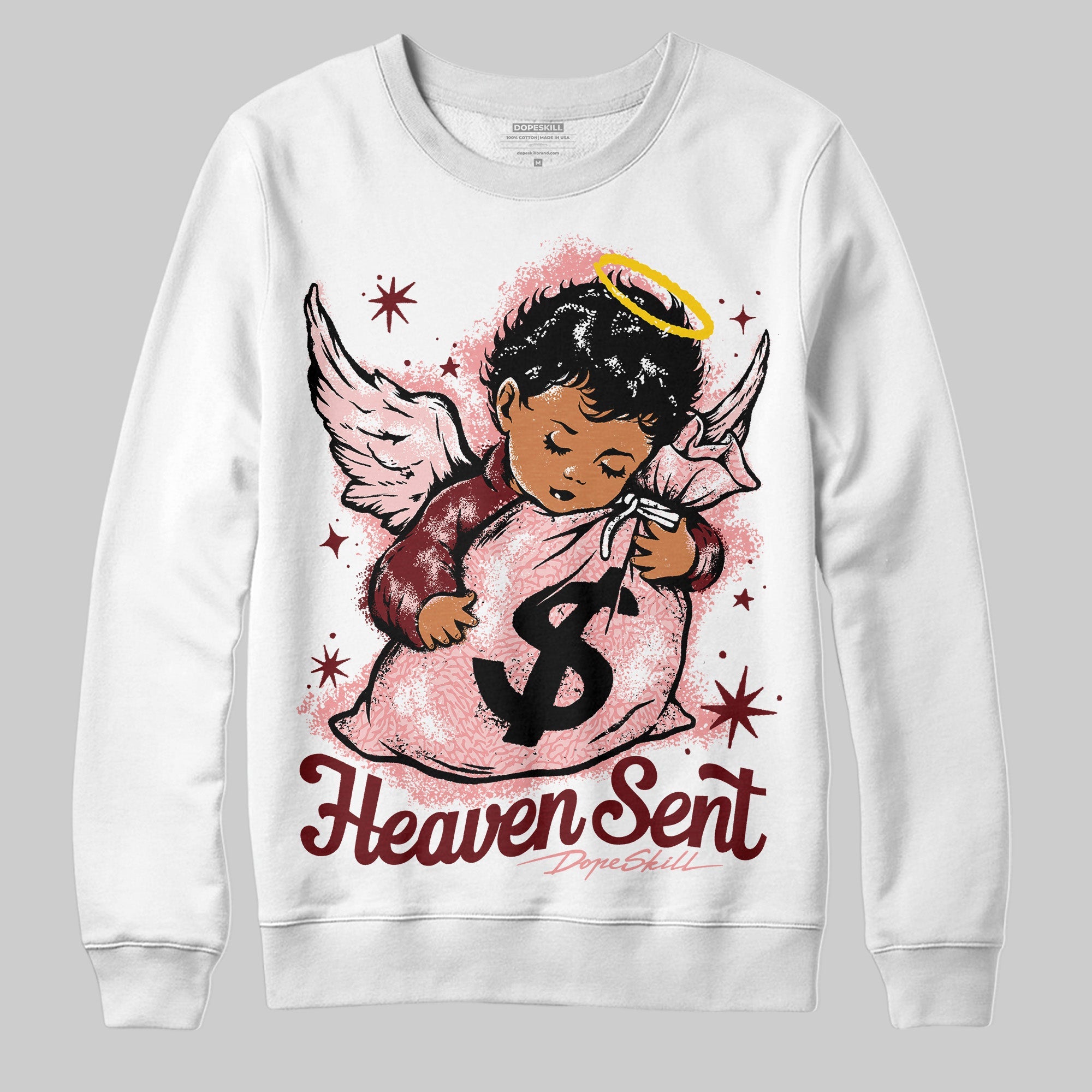 VALENTINE'S Day 3s superstreetwear Sweatshirt Heaven Sent Graphic