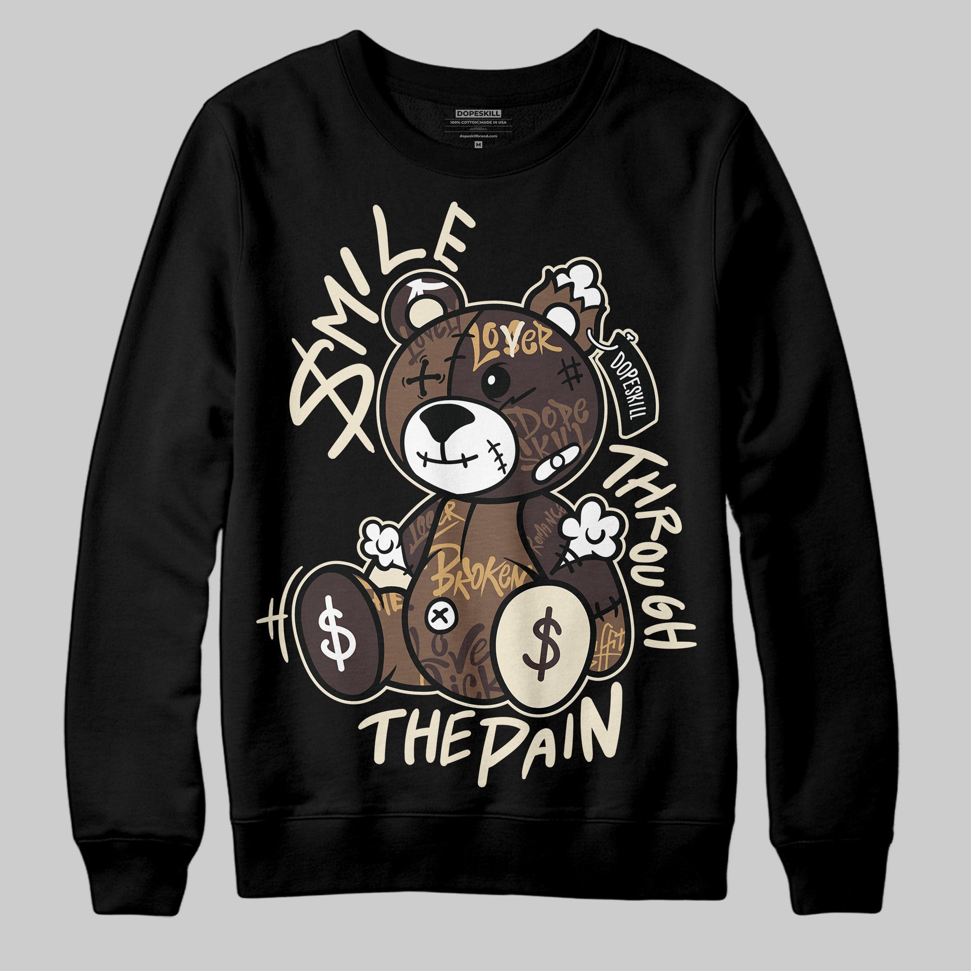 Earth 5s superstreetwear Sweatshirt Smile Through The Pain Graphic