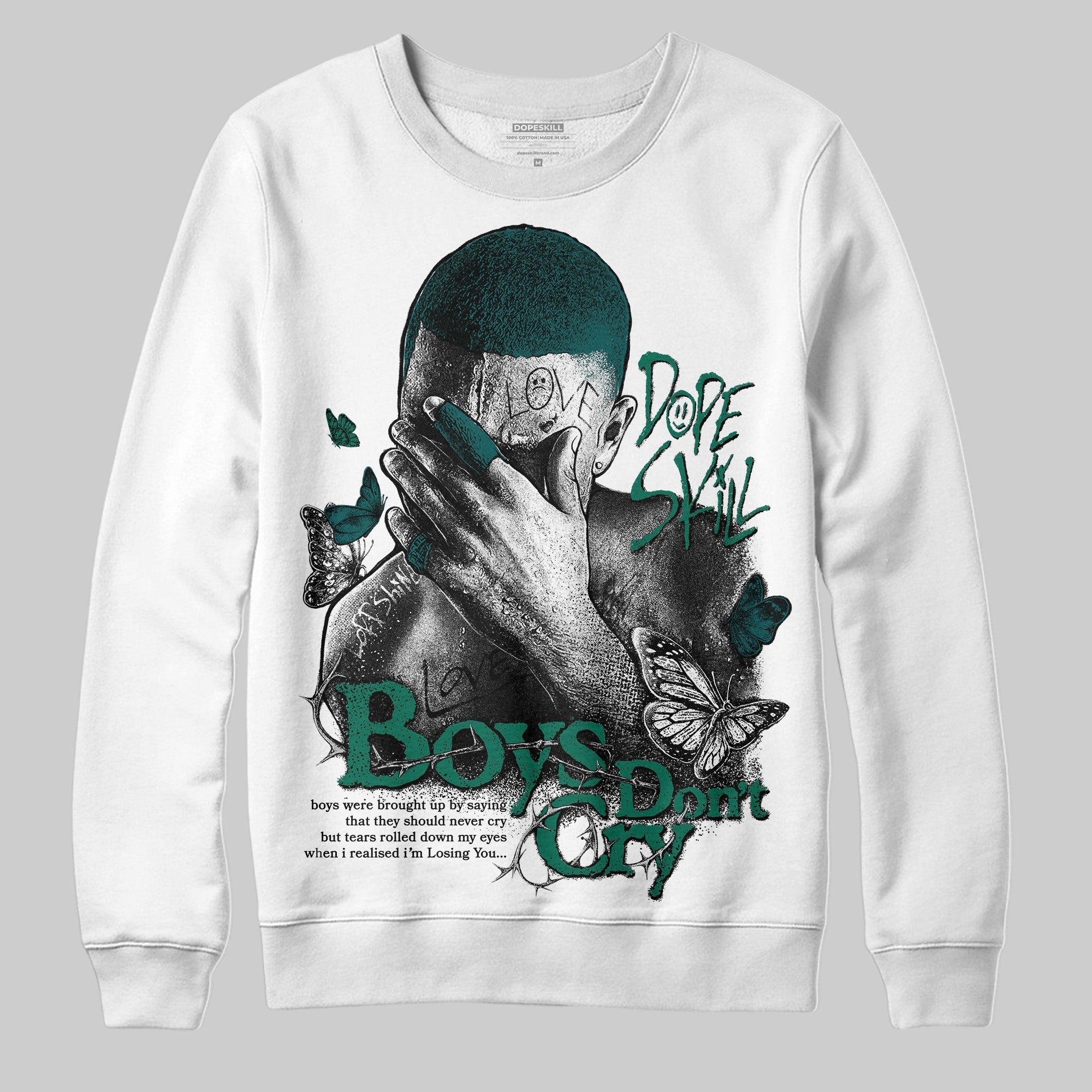 Gel 1130 White Dark Neptune superstreetwear Sweatshirt Boys Don't Cry Graphic