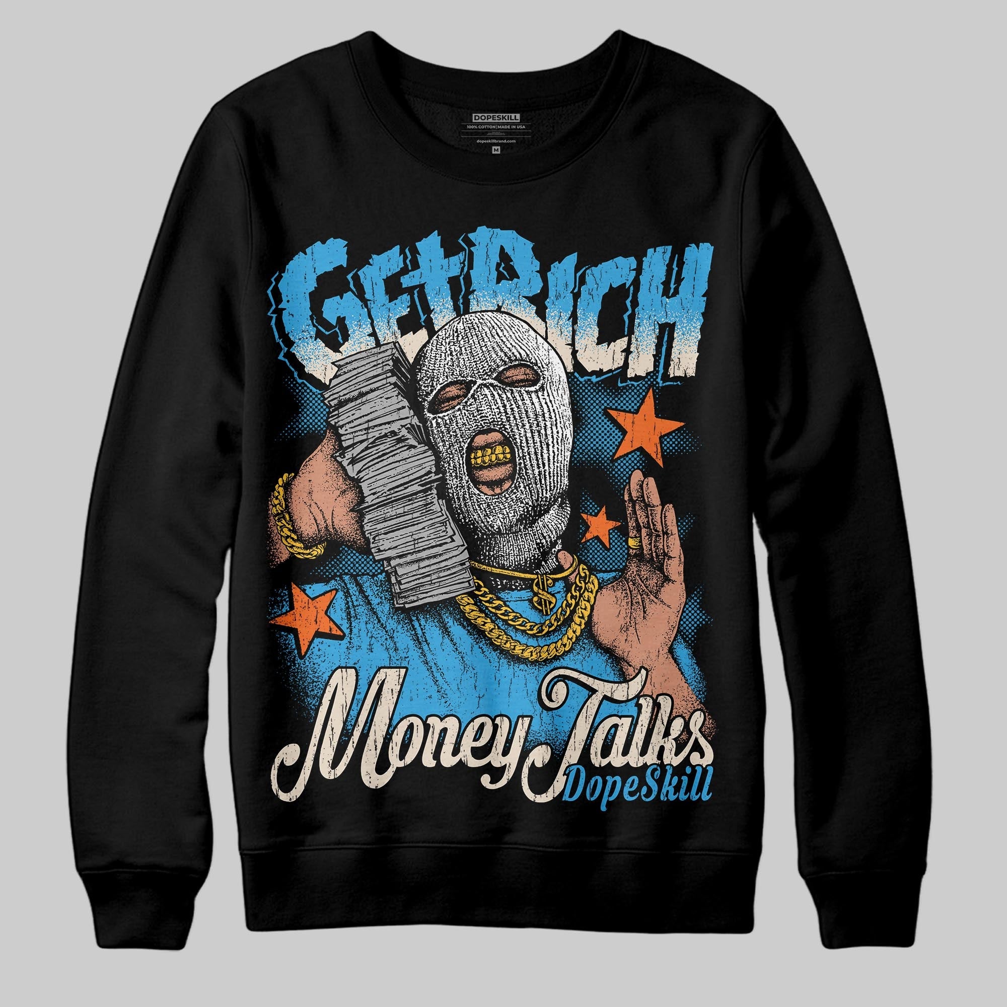 UNC Reimagined 1s superstreetwear Sweatshirt Get Rich Graphic