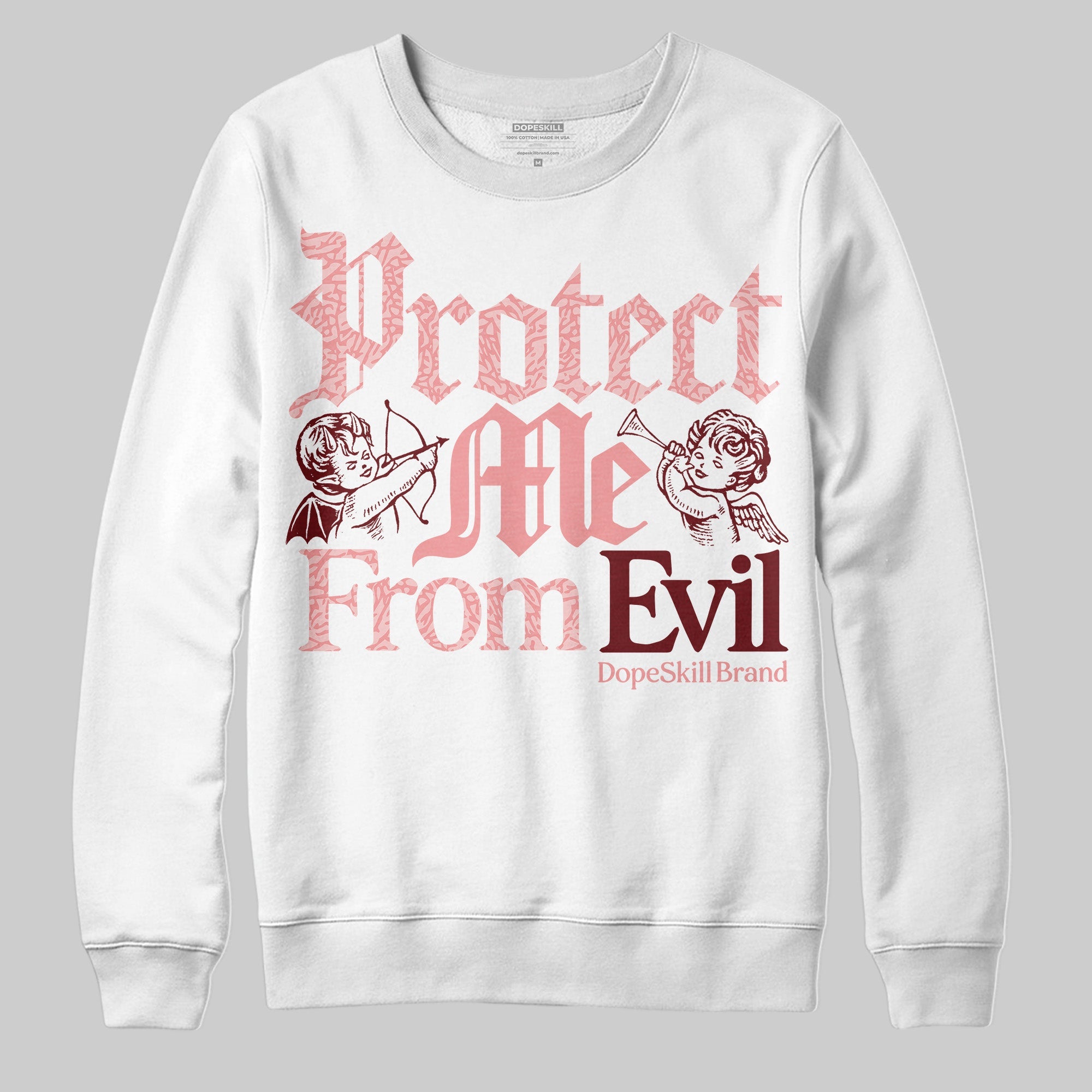 VALENTINE'S Day 3s superstreetwear Sweatshirt Protect Me From Evil Graphic