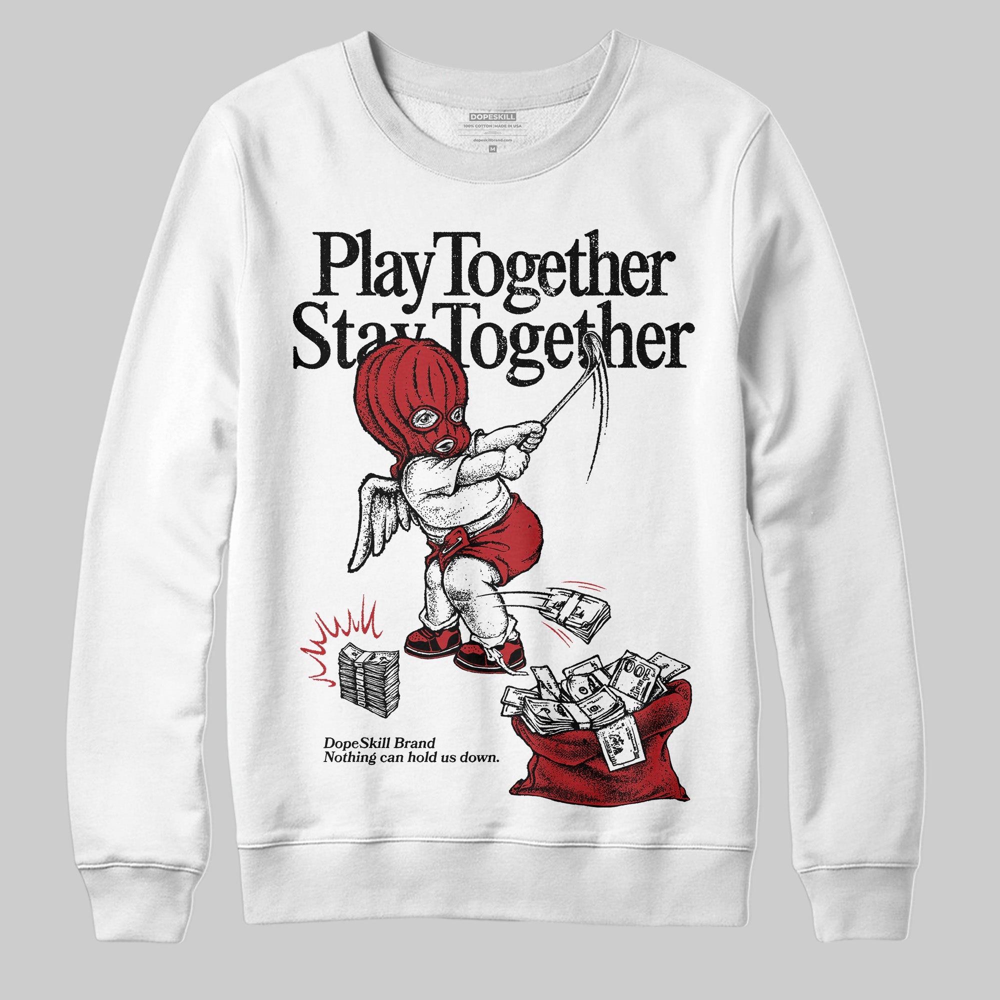 Flu Game 12s superstreetwear Sweatshirt Play together,Stay together Graphic