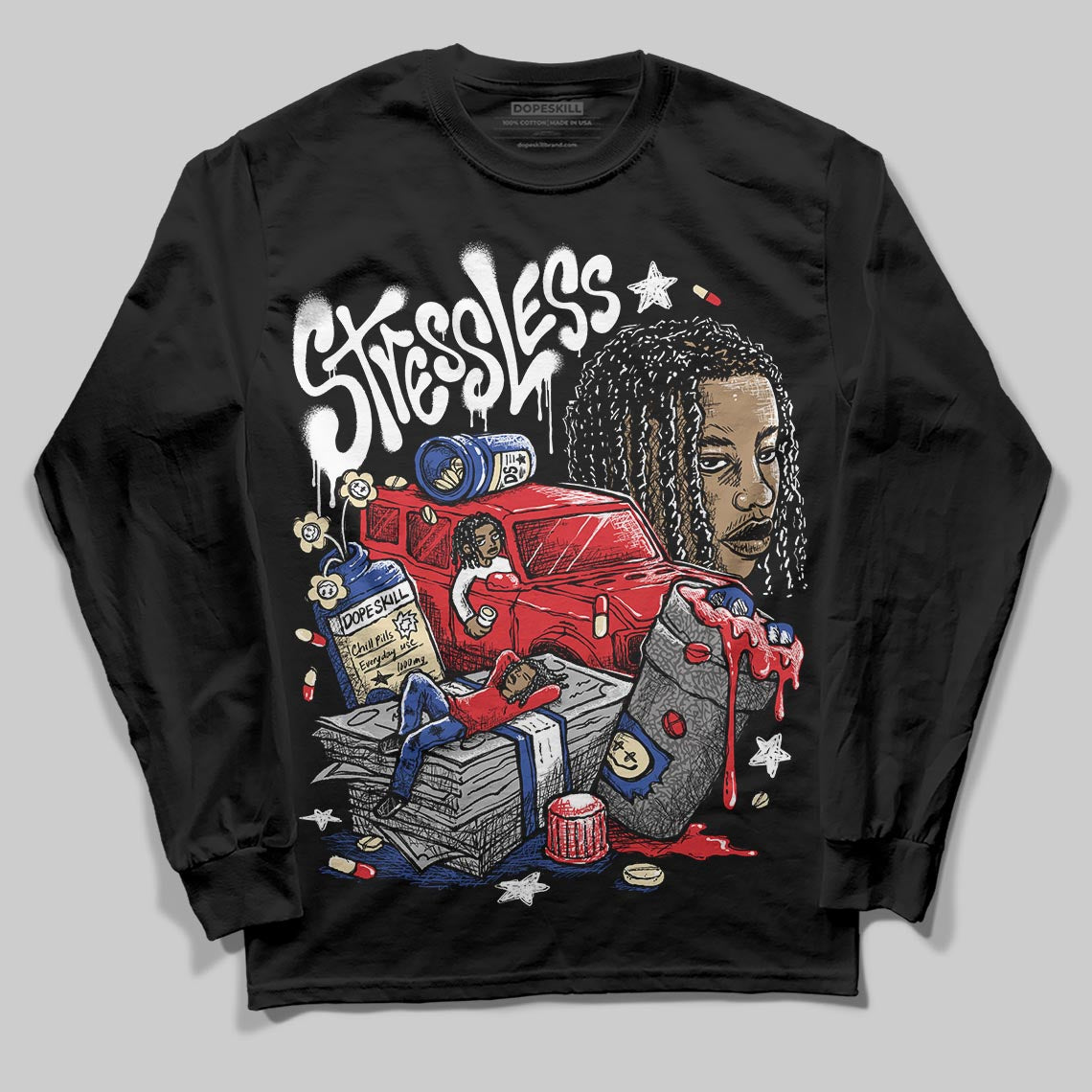 Seoul 2.0 3s superstreetwear Long Sleeve T-Shirt Stressless Graphic