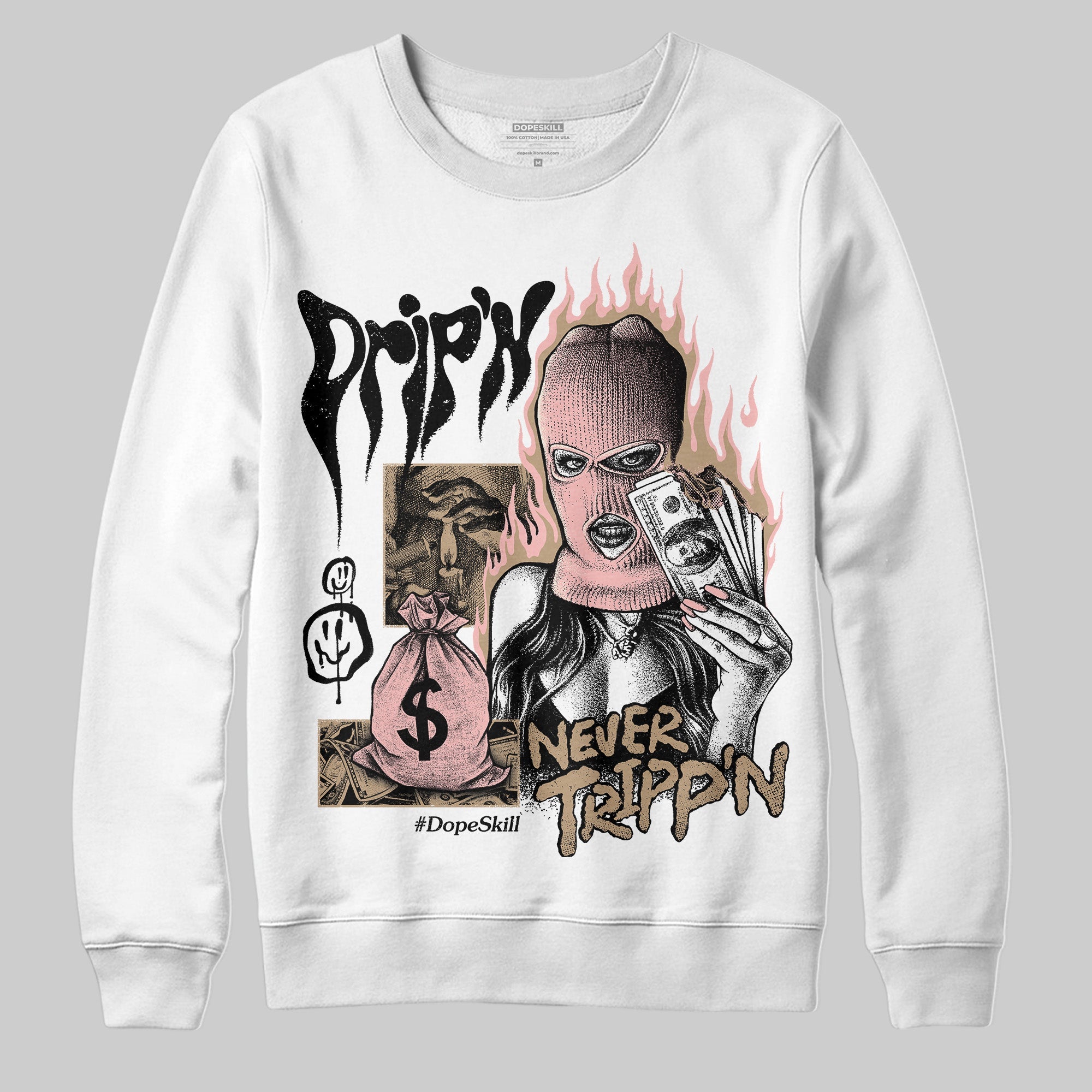 AIR FORCE 1 LINEN superstreetwear Sweatshirt Drip'n Never Tripp'n Graphic