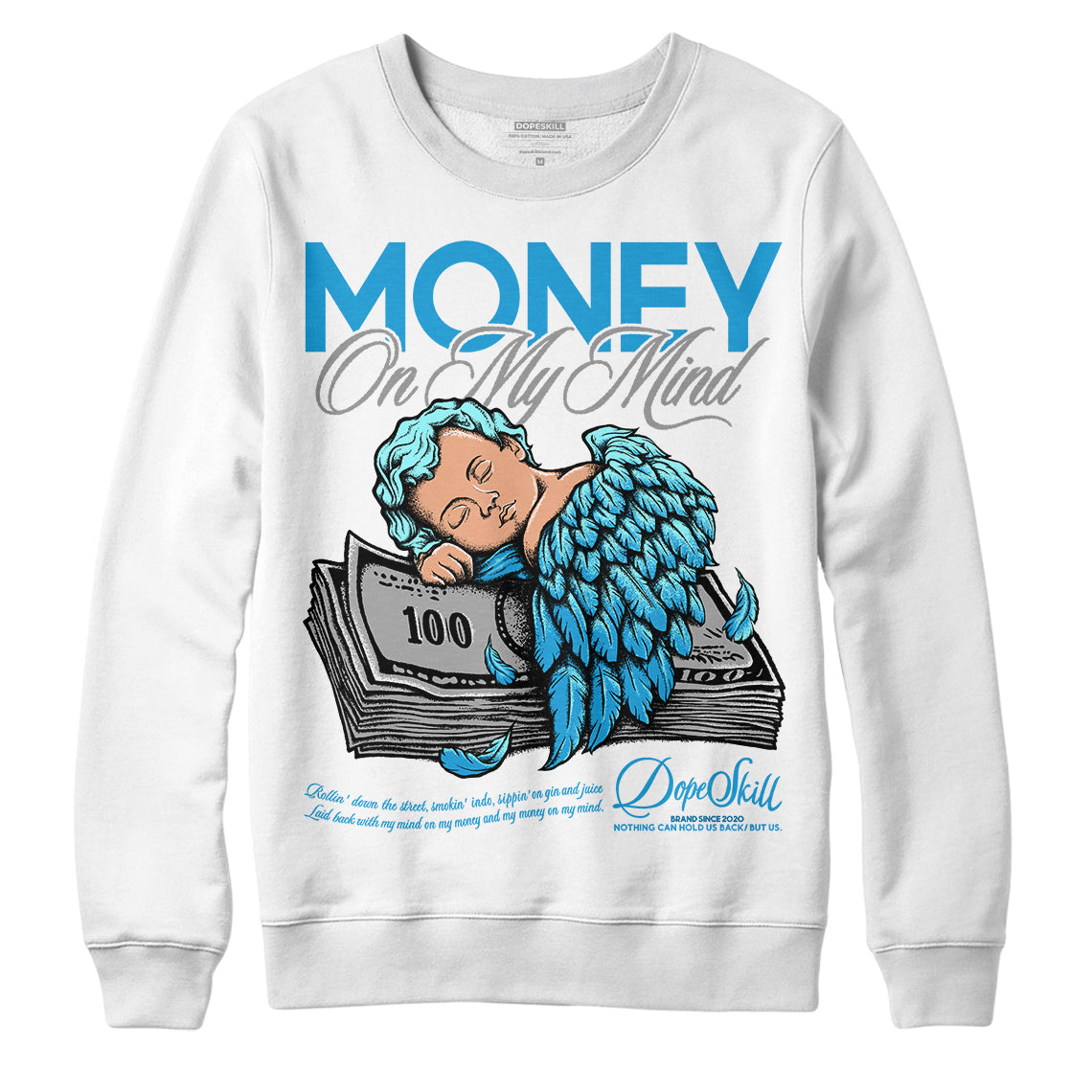 Military Blue 4s superstreetwear Sweatshirt MOMM Graphic