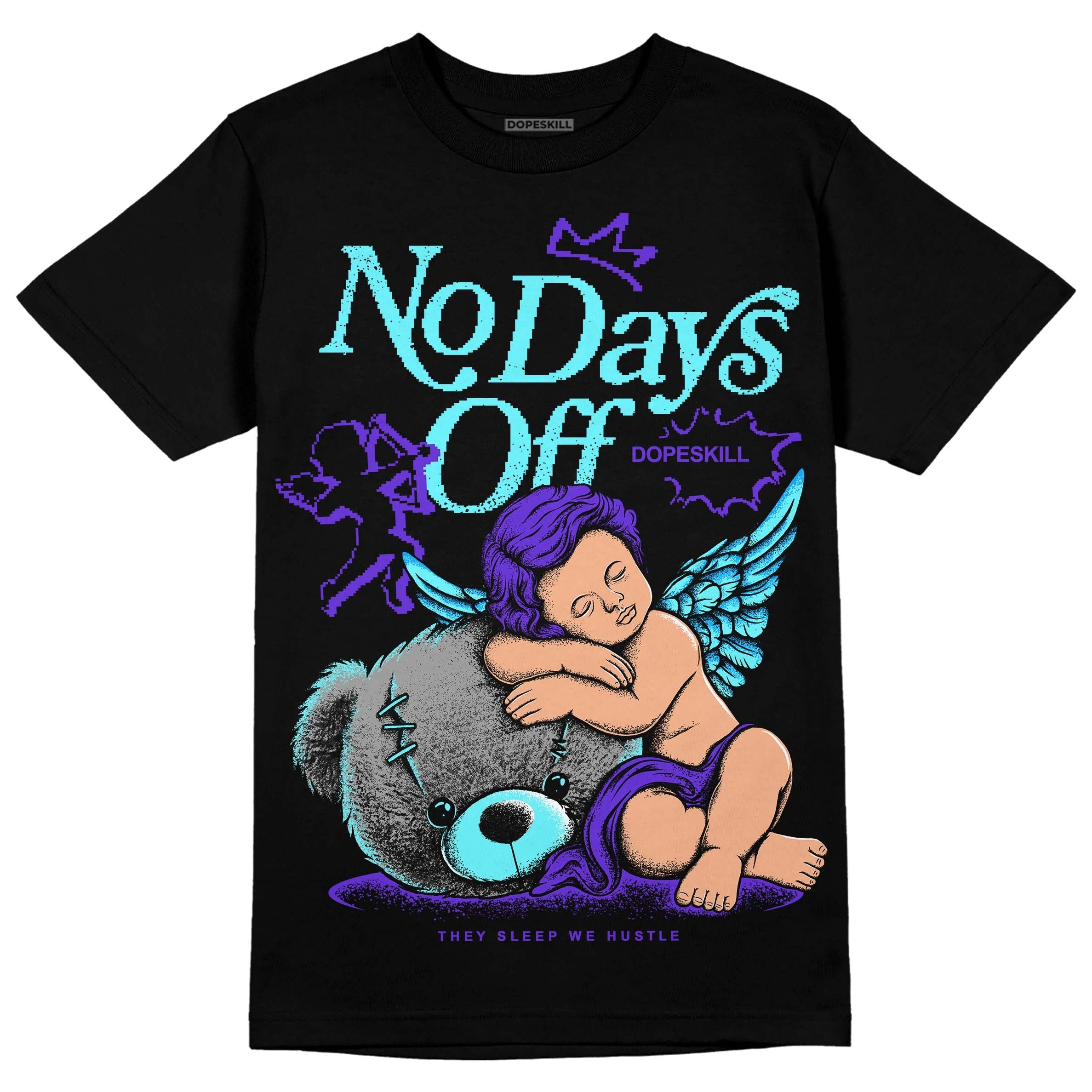 Aqua 6s superstreetwear T-Shirt New No Days Off Graphic