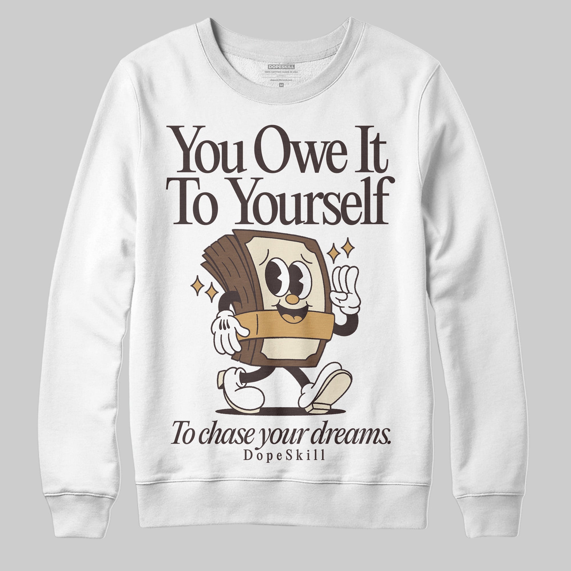 Earth 5s superstreetwear Sweatshirt Owe It To Yourself Graphic