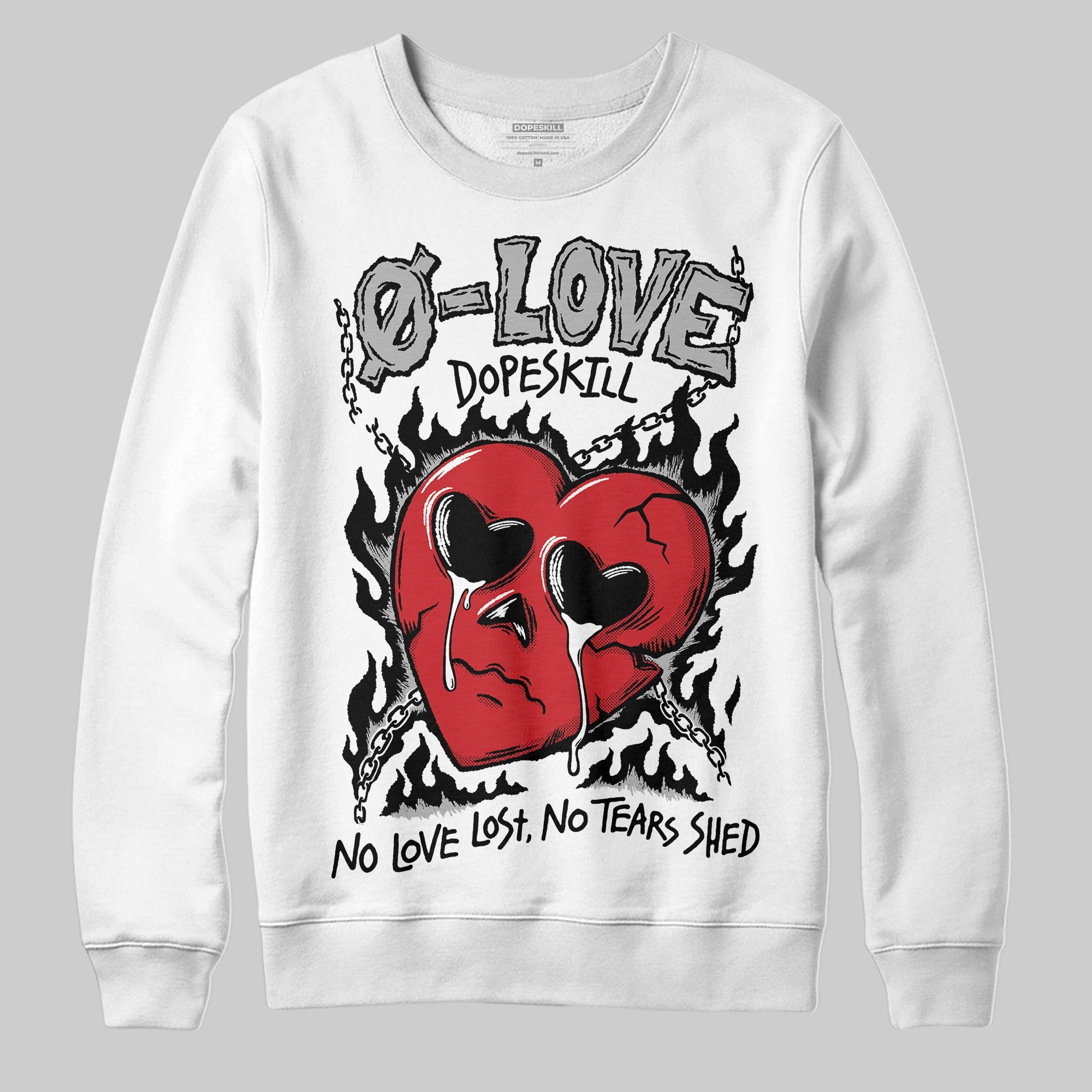 Black Cement 3s superstreetwear Sweatshirt Crying Heart Graphic
