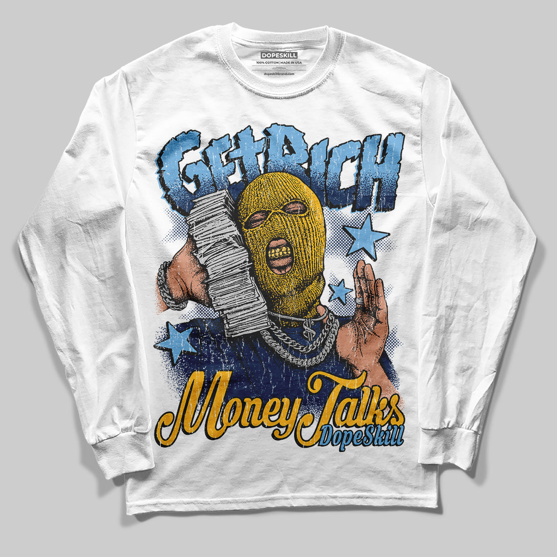 Retro Dunk From Above 4s superstreetwear Long Sleeve T-Shirt Get Rich Graphic