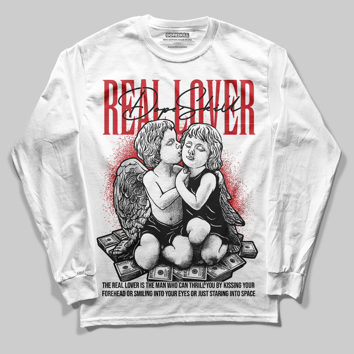 Bred Velvet 11s superstreetwear Long Sleeve T-Shirt Real Lover Graphic