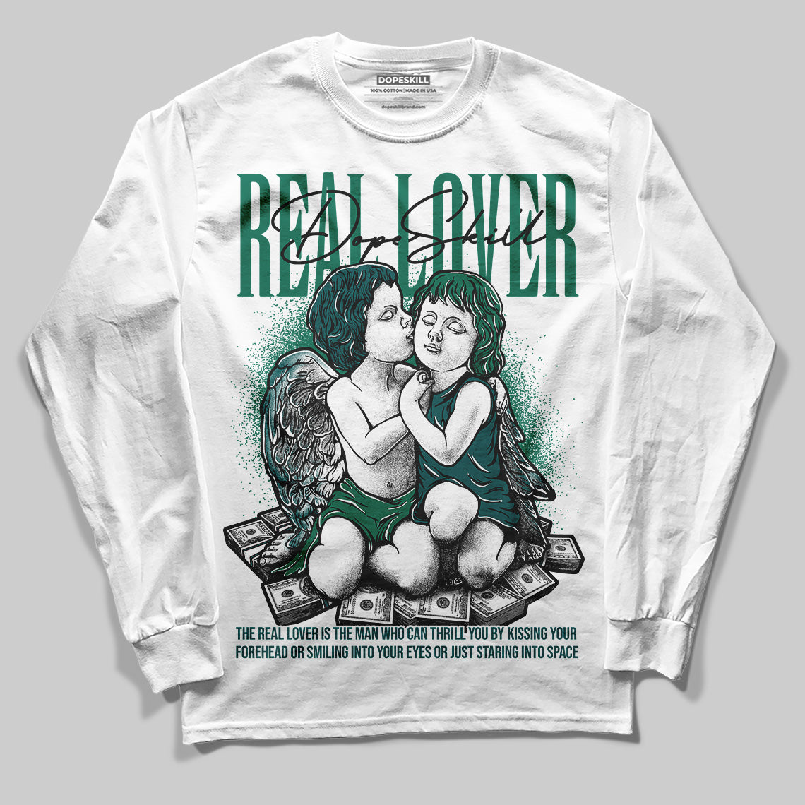 Gel 1130 White Dark Neptune superstreetwear Long Sleeve T-Shirt Real Lover Graphic