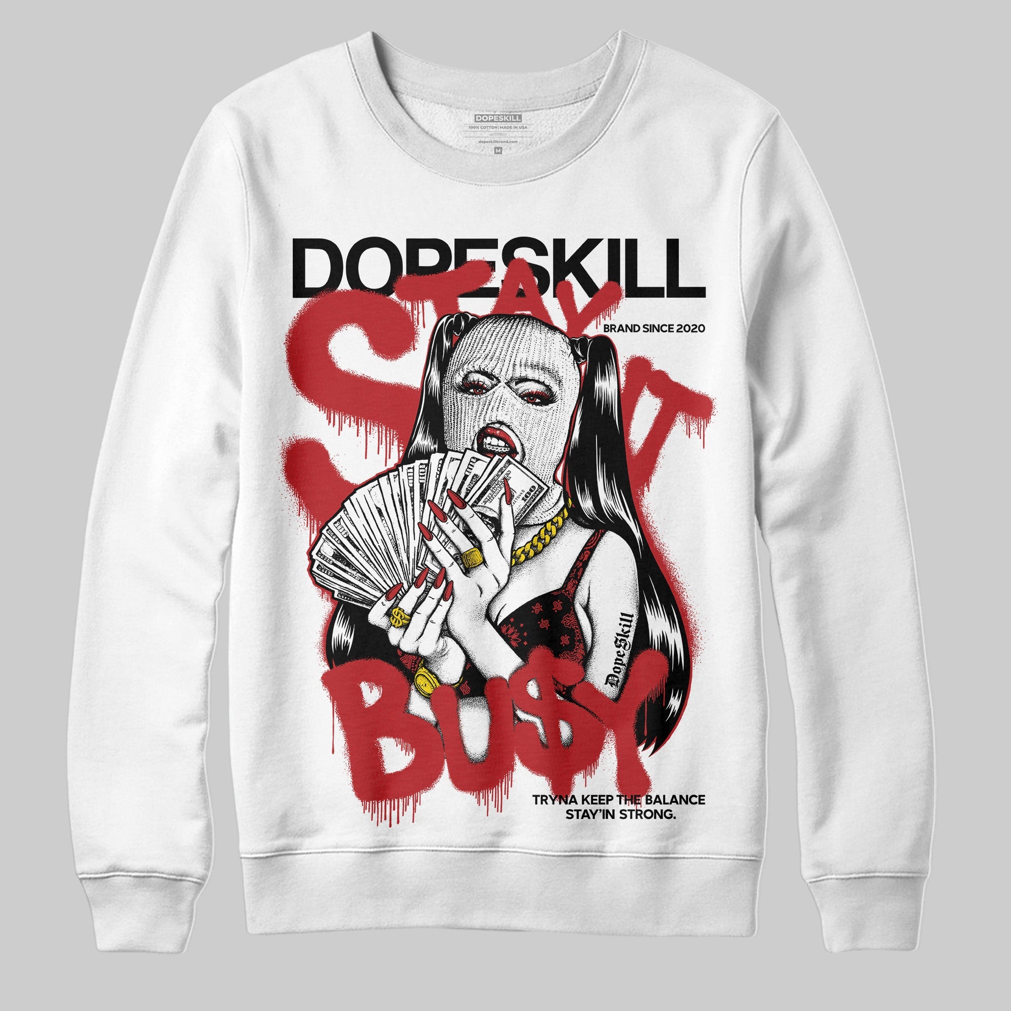 Flu Game 12s superstreetwear Sweatshirt Stay It Busy Graphic