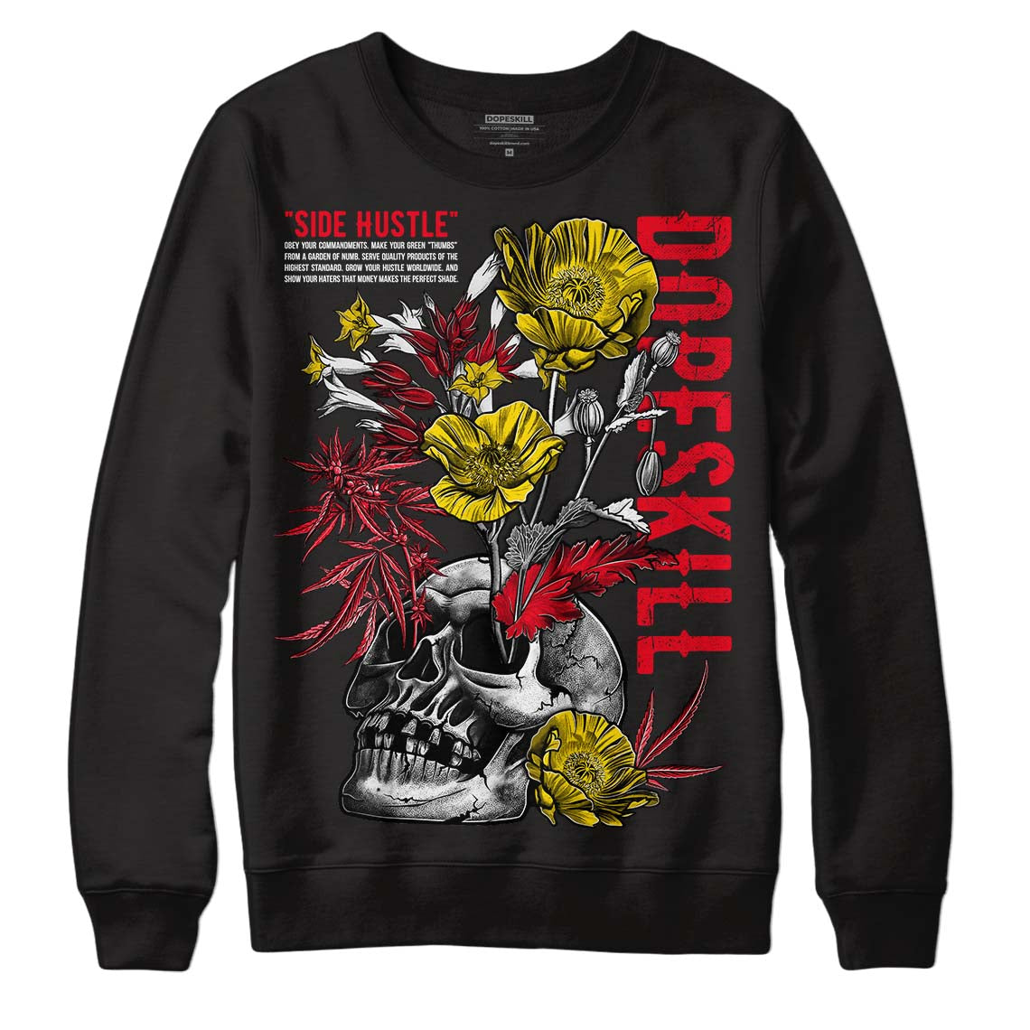Red Thunder 4s superstreetwear Sweatshirt Side Hustle Graphic