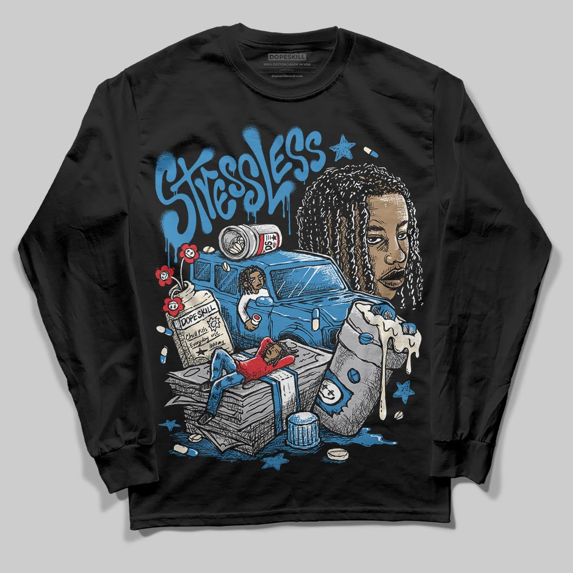 Rare Air 3s superstreetwear Long Sleeve T-Shirt Stressless Graphic