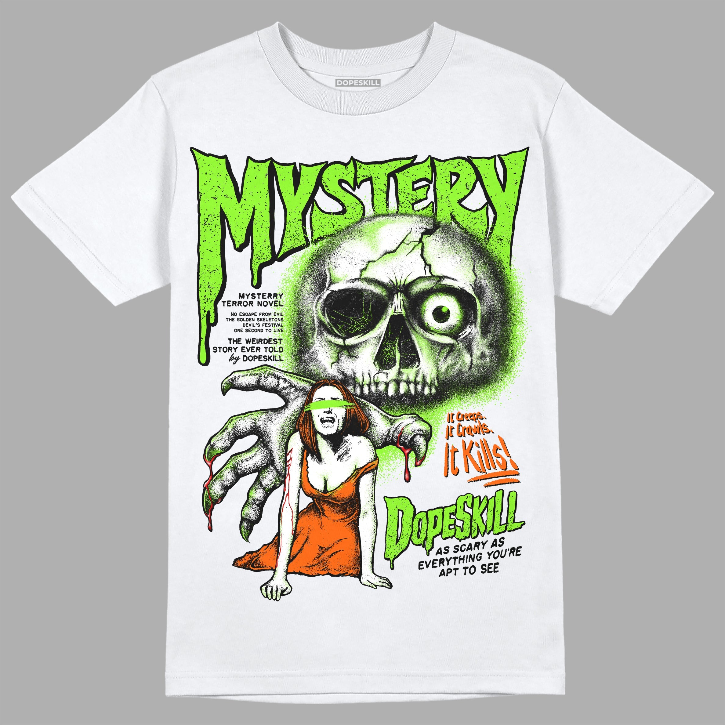 Neon Green Collection superstreetwear T-Shirt Mystery Ghostly Grasp Graphic