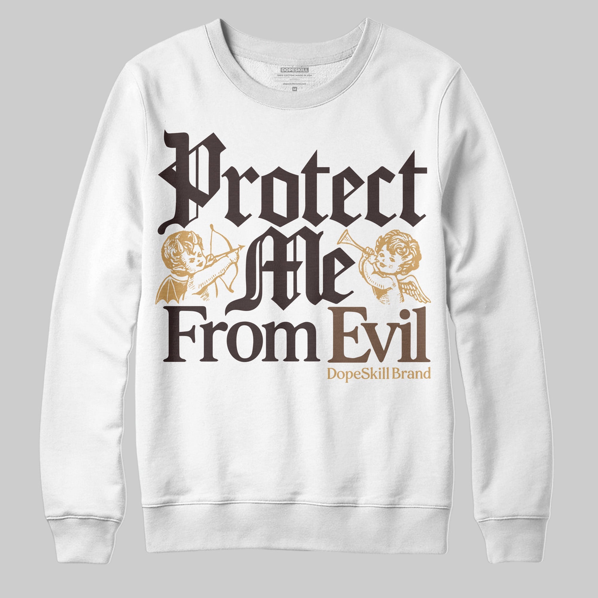 Earth 5s superstreetwear Sweatshirt Protect Me From Evil Graphic