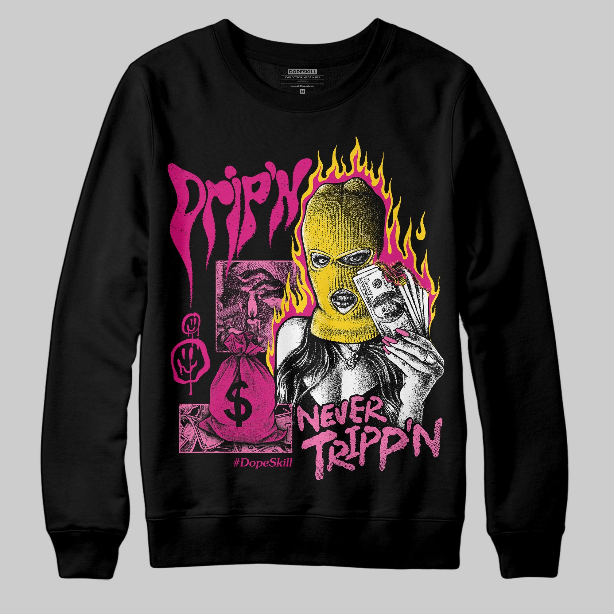 Rick RO Pink Leather Sneakers superstreetwear Sweatshirt Drip'n Never Tripp'n Graphic