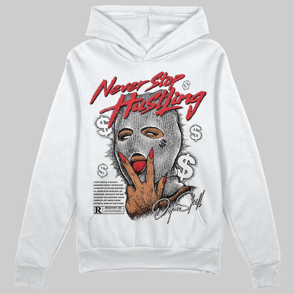 Black Cement 3s superstreetwear Hoodie Sweatshirt Never Stop Hustling Graphic