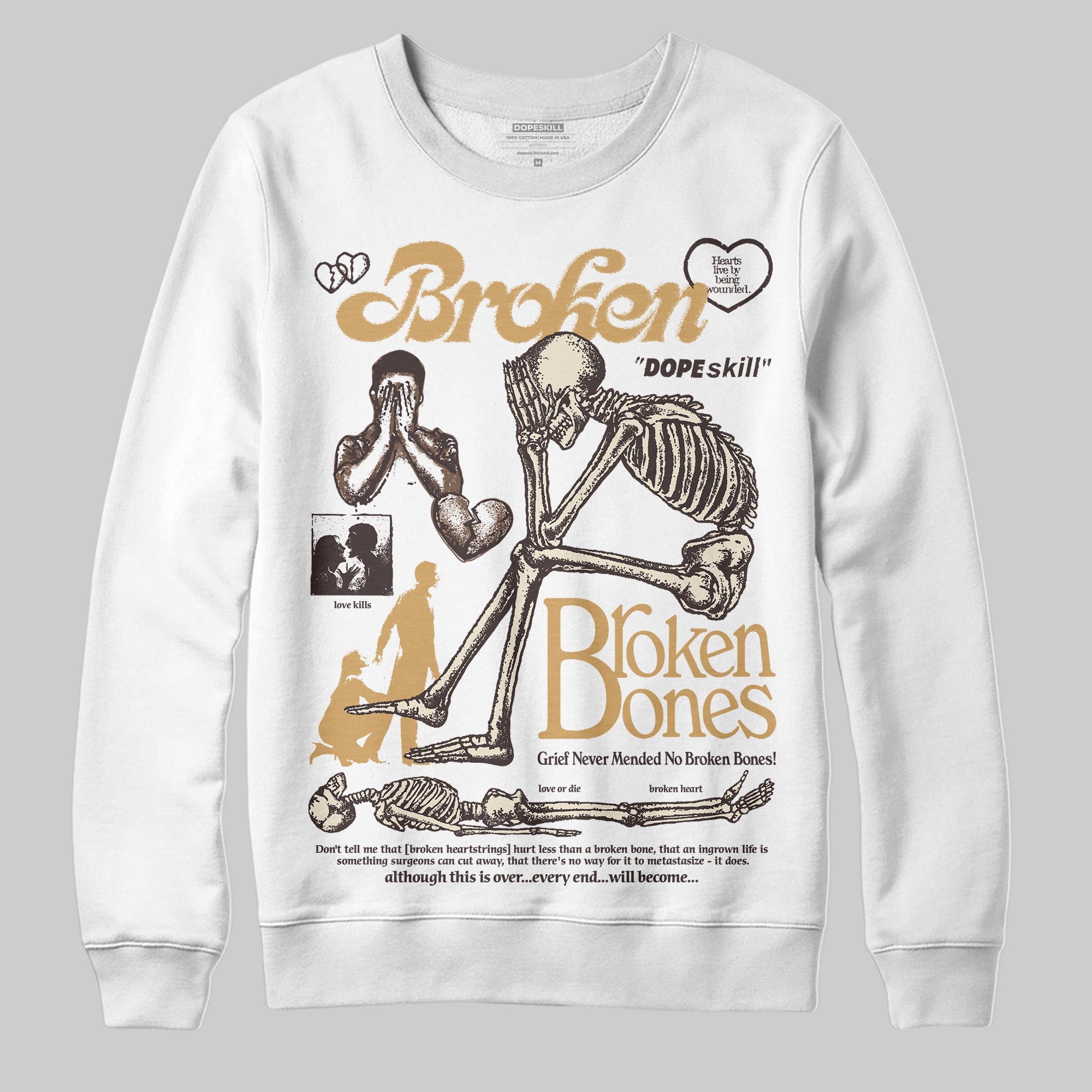 Earth 5s superstreetwear Sweatshirt Broken Bones Graphic
