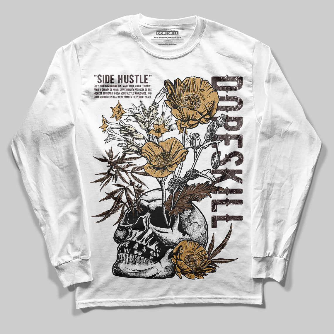 Earth 5s superstreetwear Long Sleeve T-Shirt Side Hustle Graphic