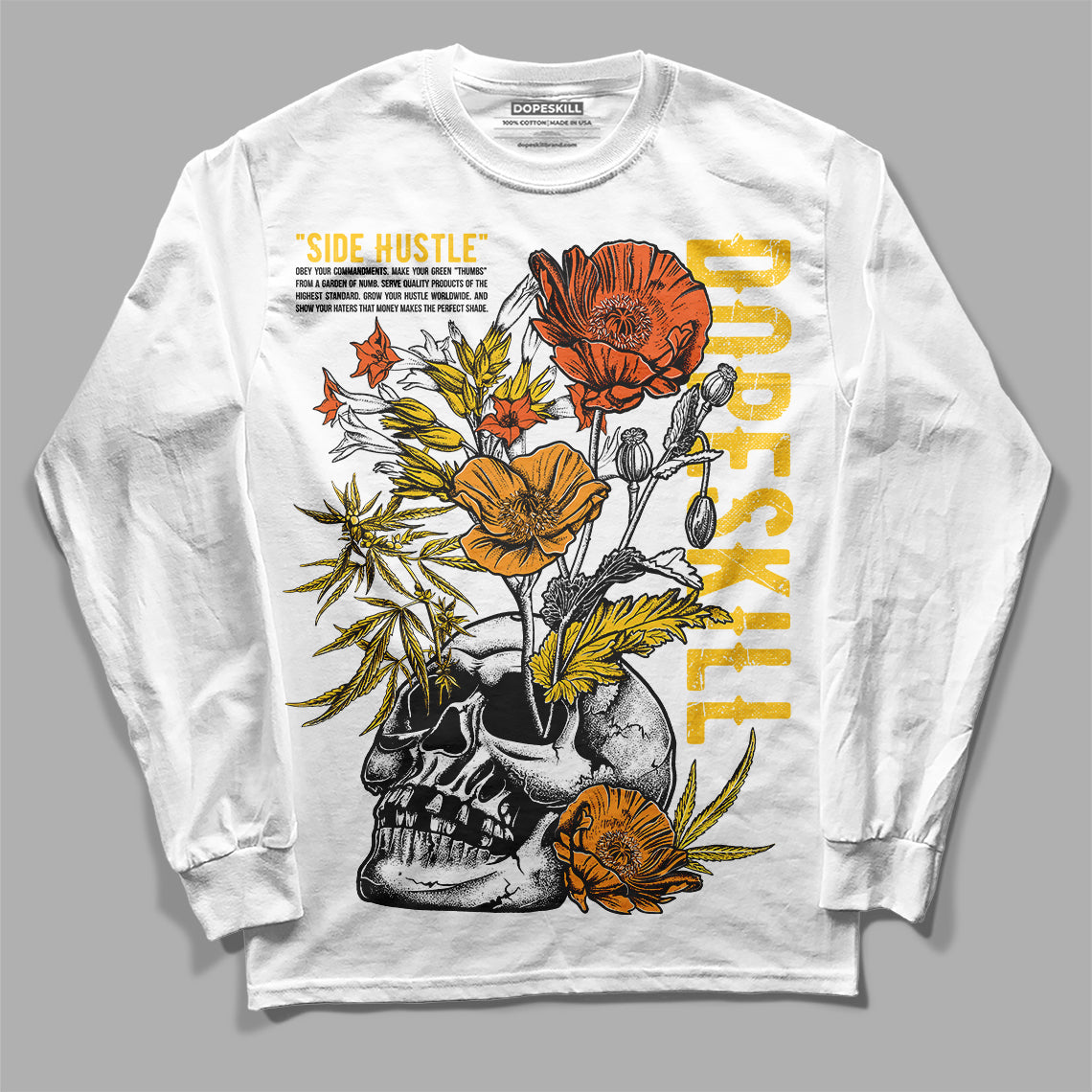 Yellow Collection superstreetwear Long Sleeve T-Shirt Side Hustle Graphic