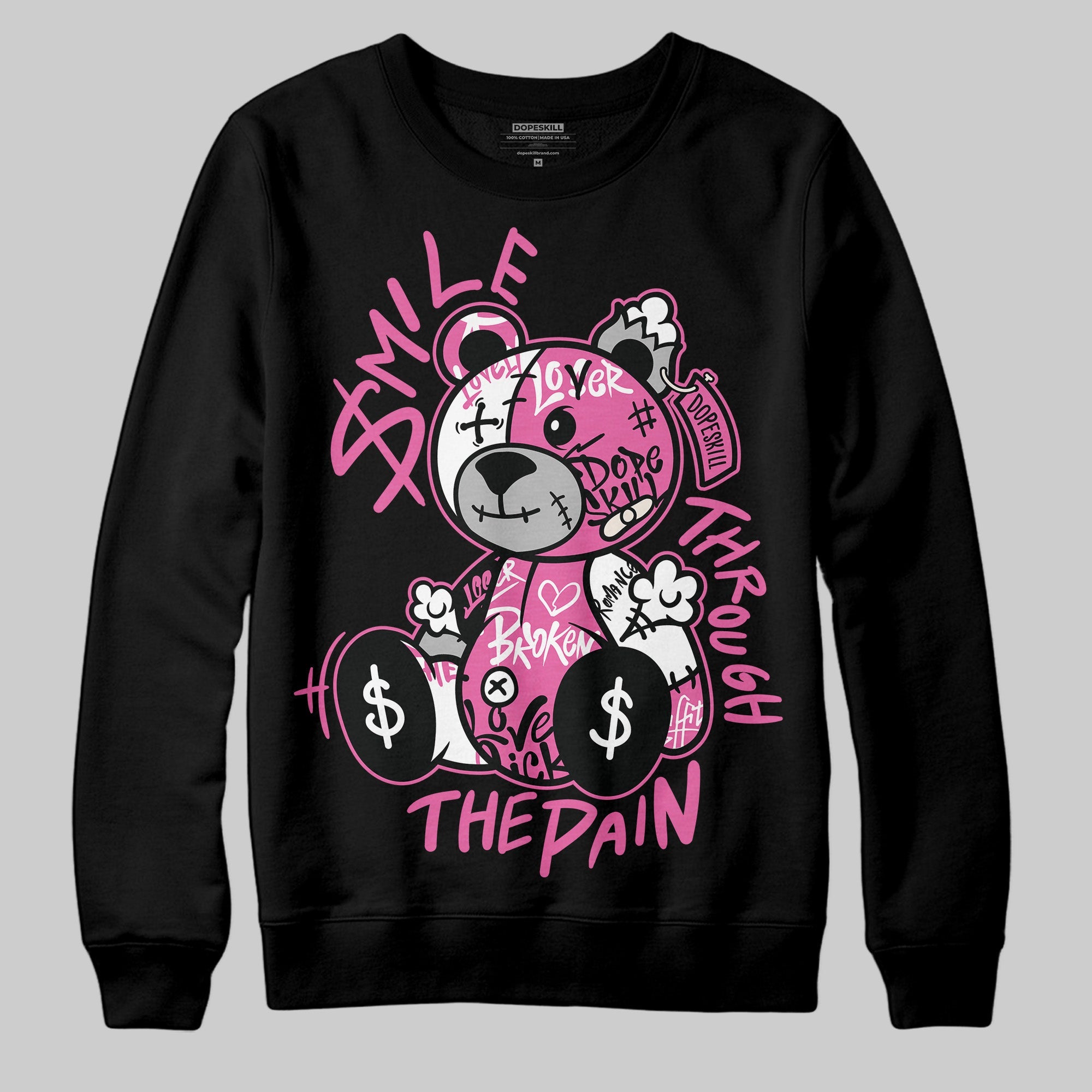 Kayano 14 Cream Sweet Pink superstreetwear Sweatshirt Smile Through The Pain Graphic