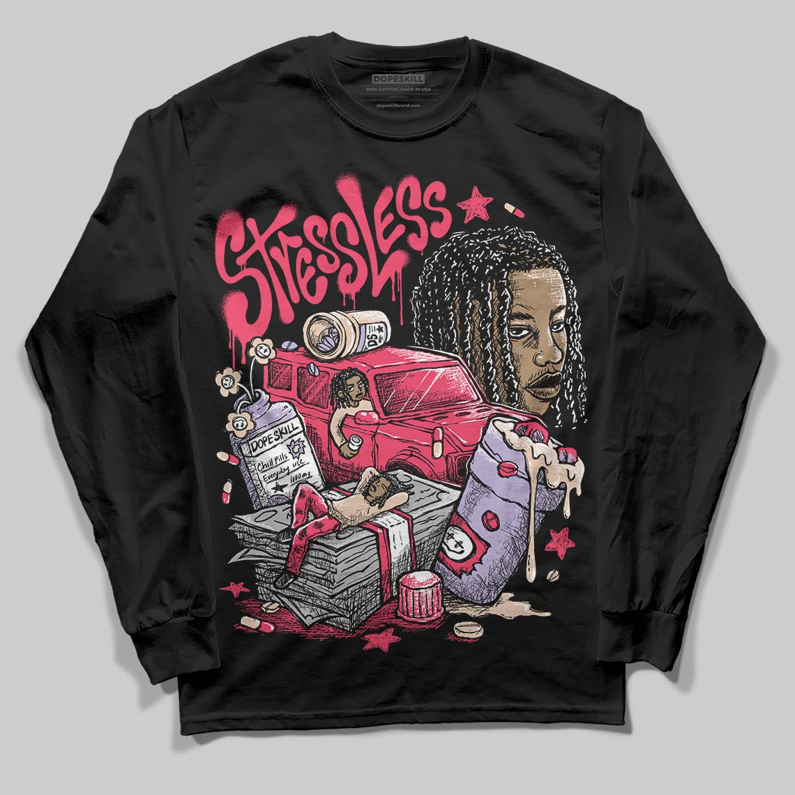 Peanut Butter Jelly 5s superstreetwear Long Sleeve T-Shirt Stressless Graphic
