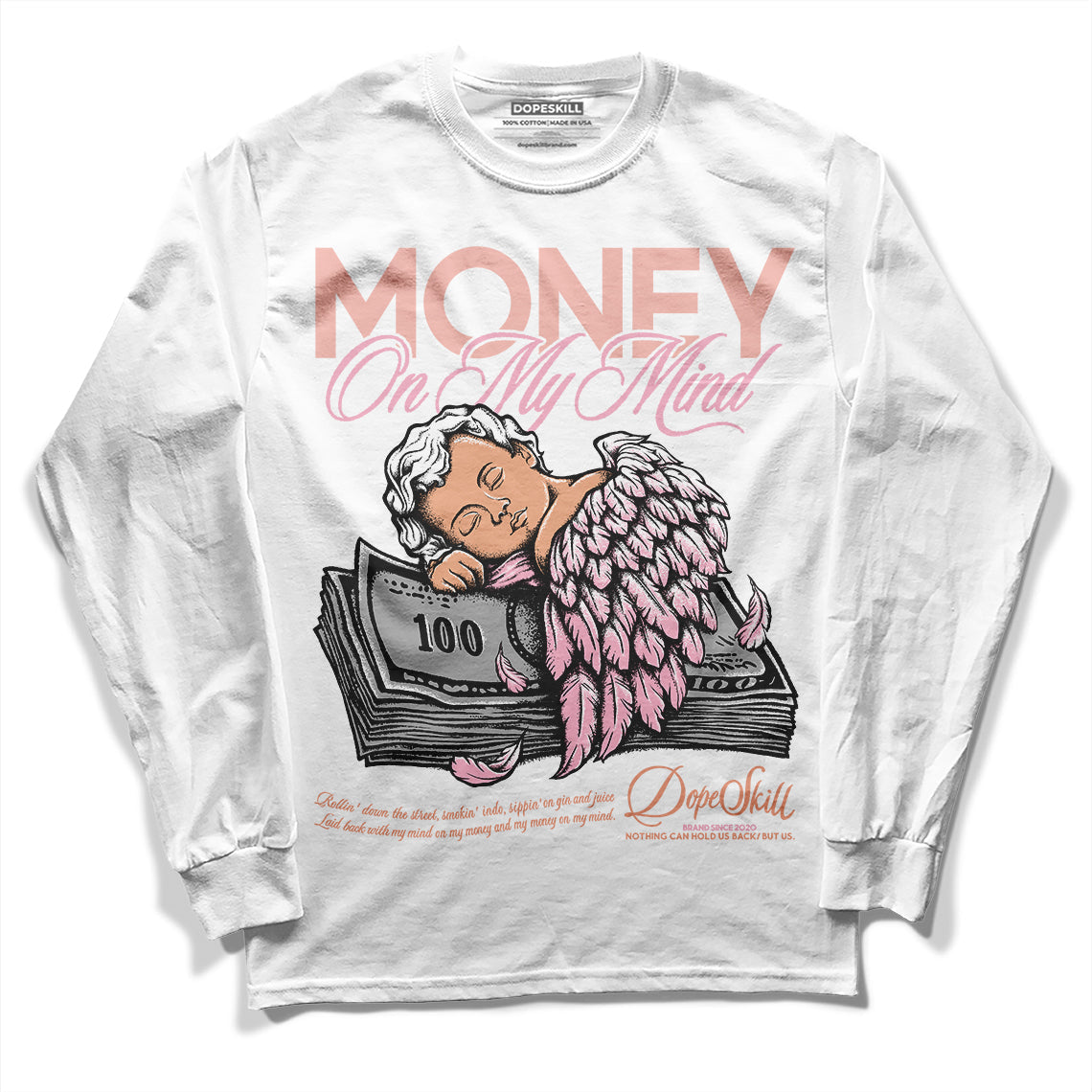 Legend Pink 11s superstreetwear Long Sleeve T-Shirt MOMM Graphic