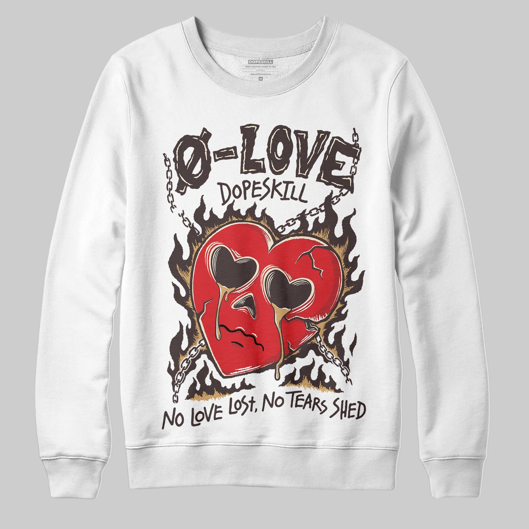 Earth 5s superstreetwear Sweatshirt Crying Heart Graphic
