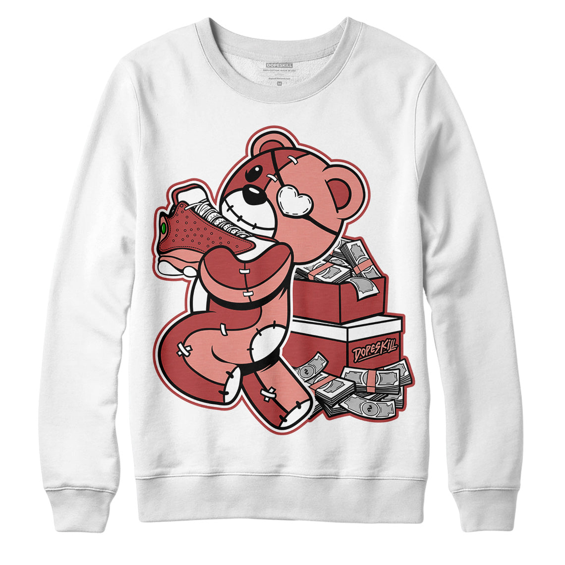 Dune Red 13s superstreetwear Sweatshirt Bear Steals Sneaker Graphic
