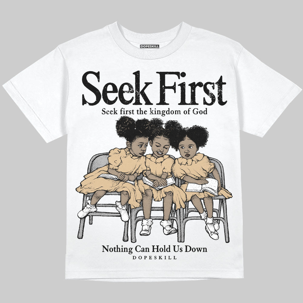 TAN Collection superstreetwear Oversize Print T-Shirt New Seek First Graphic