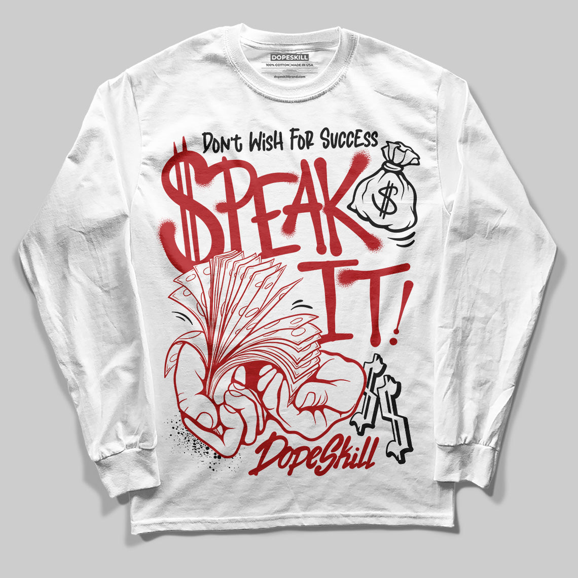 Black Toe Reimagined 1s superstreetwear Long Sleeve T-Shirt Speak It Graphic
