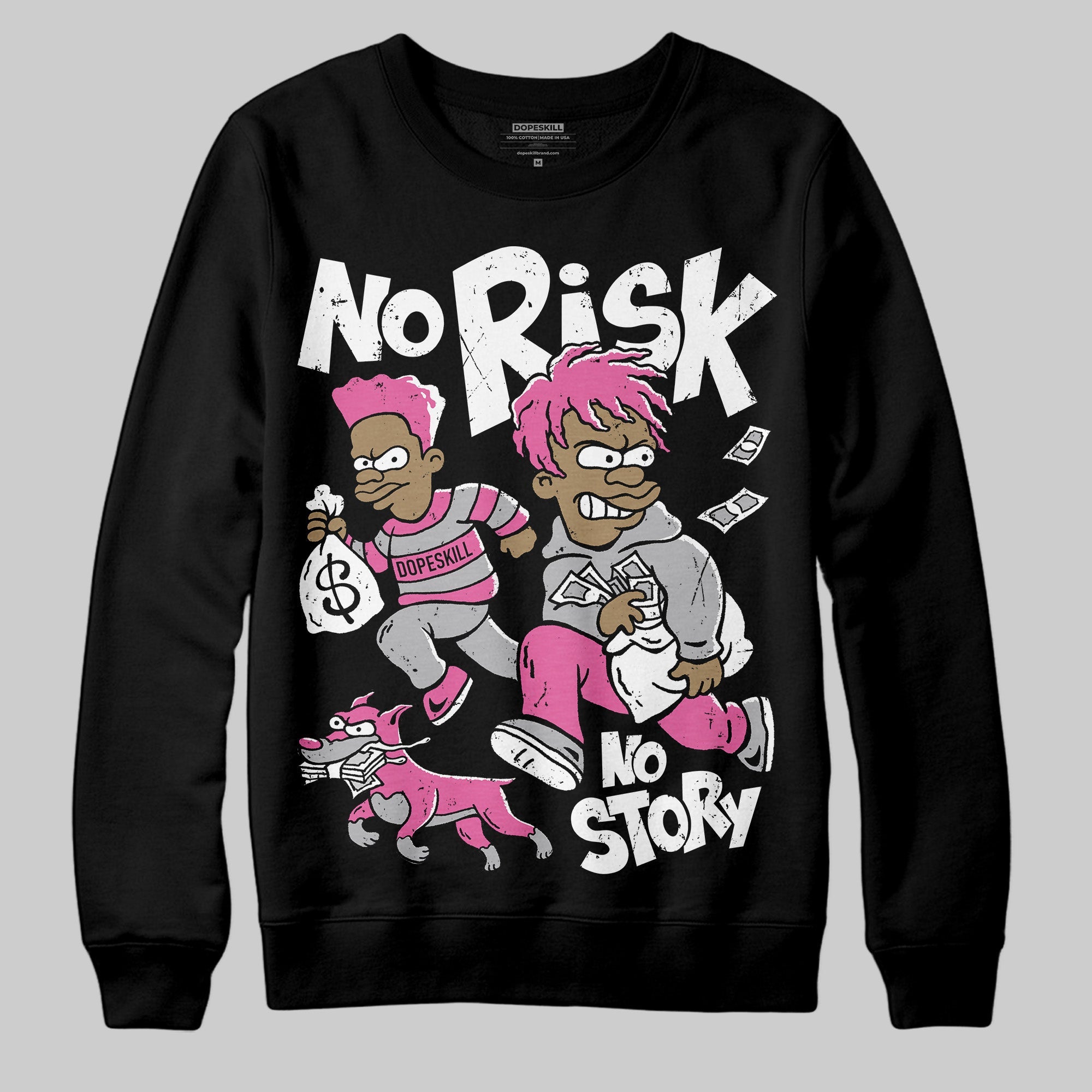 Kayano 14 Cream Sweet Pink superstreetwear Sweatshirt No Risk No Story Graphic