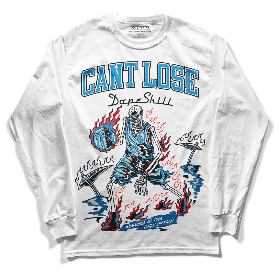 Military Blue 4s superstreetwear Long Sleeve T-Shirt Cant Lose Graphic