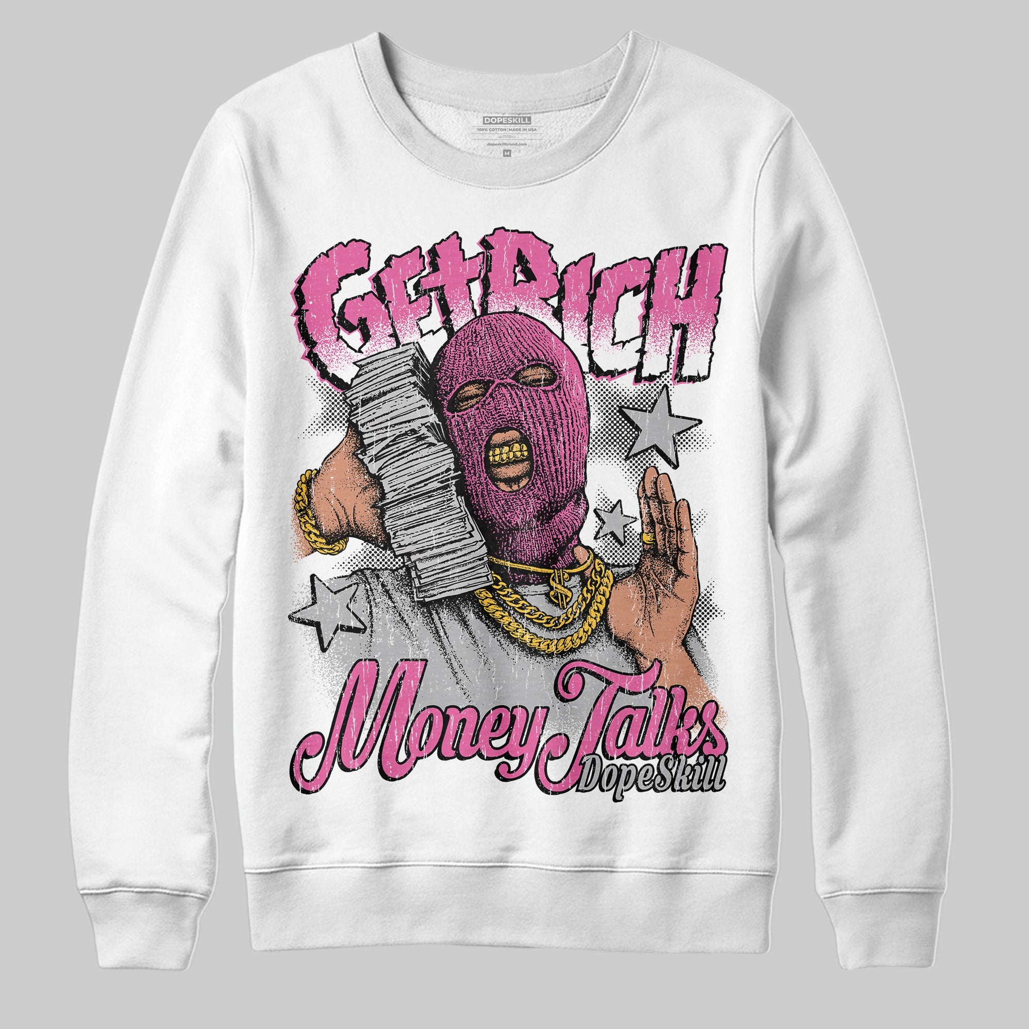 Kayano 14 Cream Sweet Pink superstreetwear Sweatshirt Get Rich Graphic