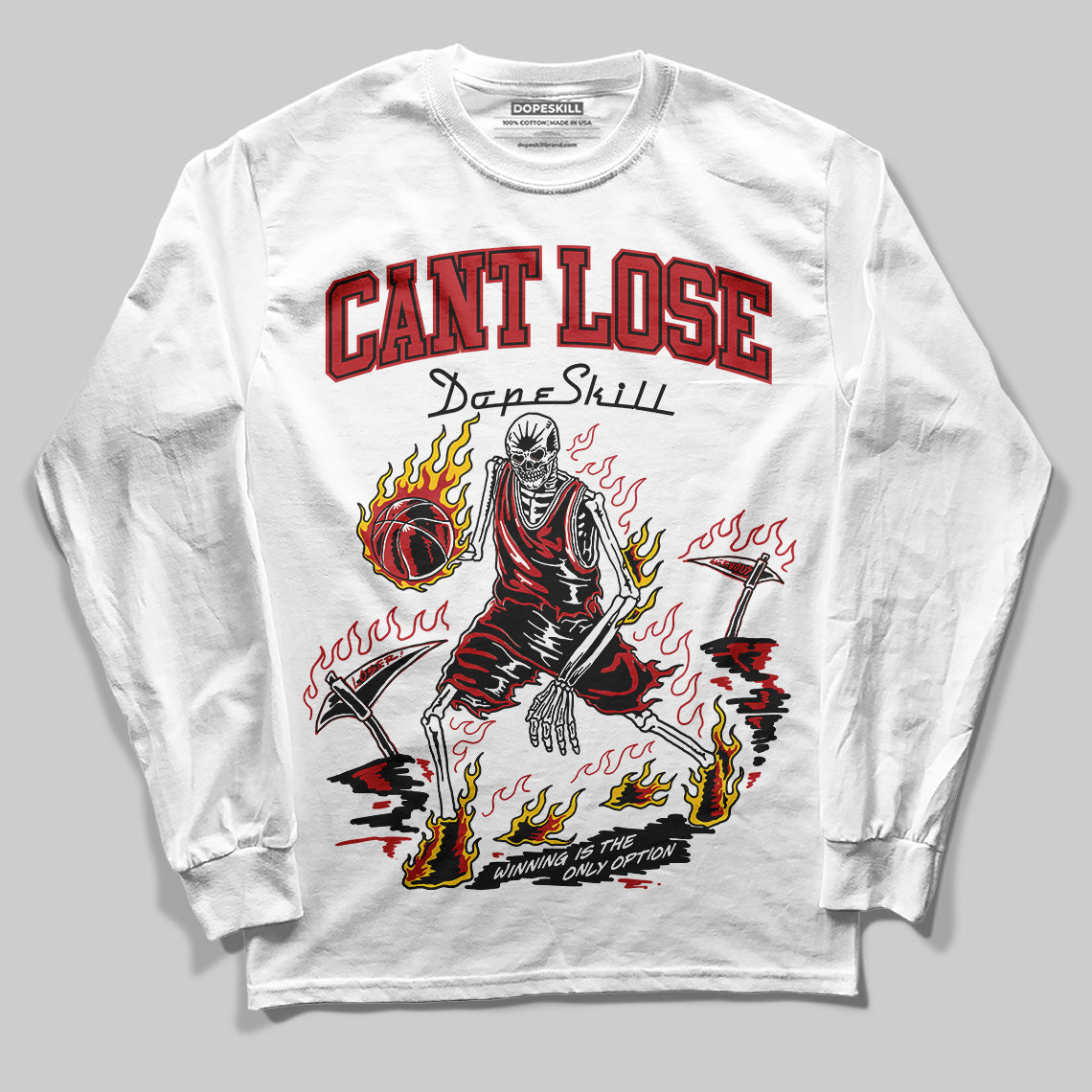 Flu Game 12s superstreetwear Long Sleeve T-Shirt Cant Lose Graphic