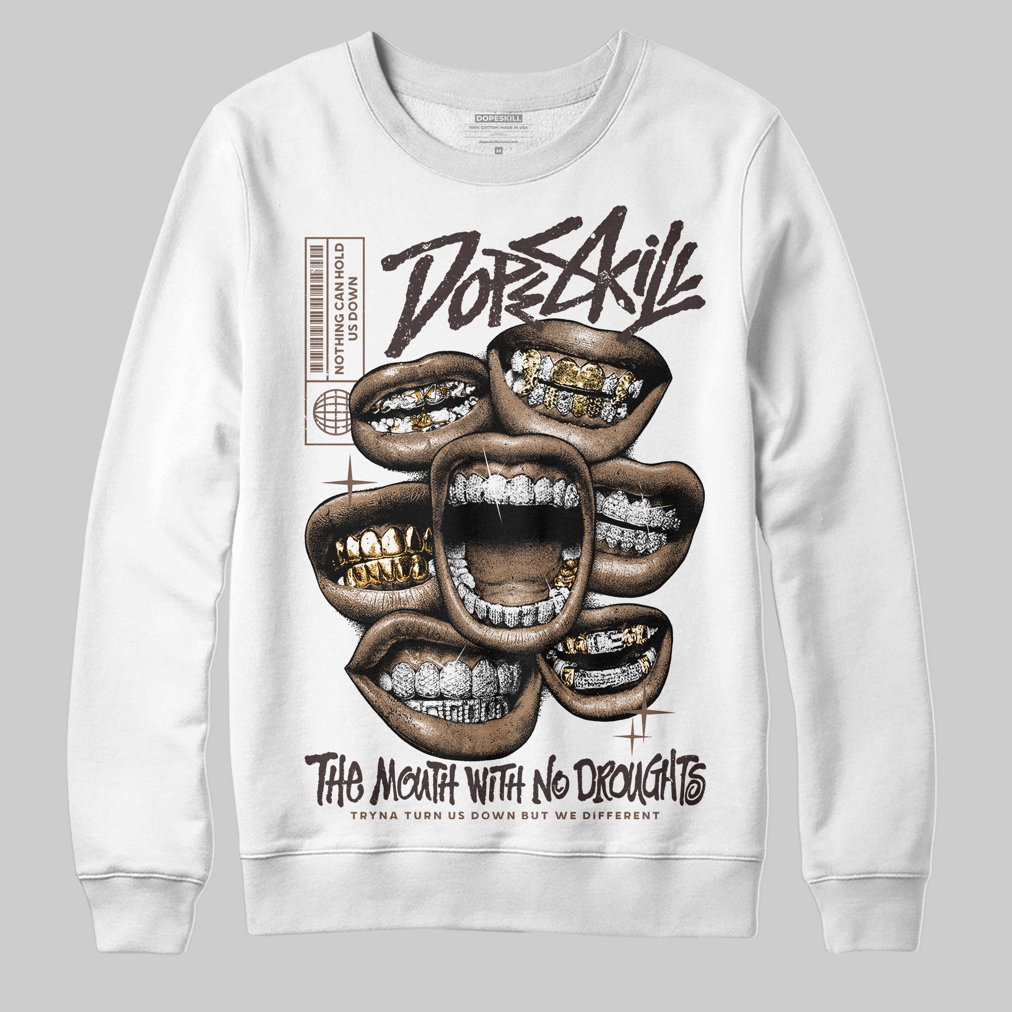 Earth 5s superstreetwear Sweatshirt The Mouth With No Droughts Graphic