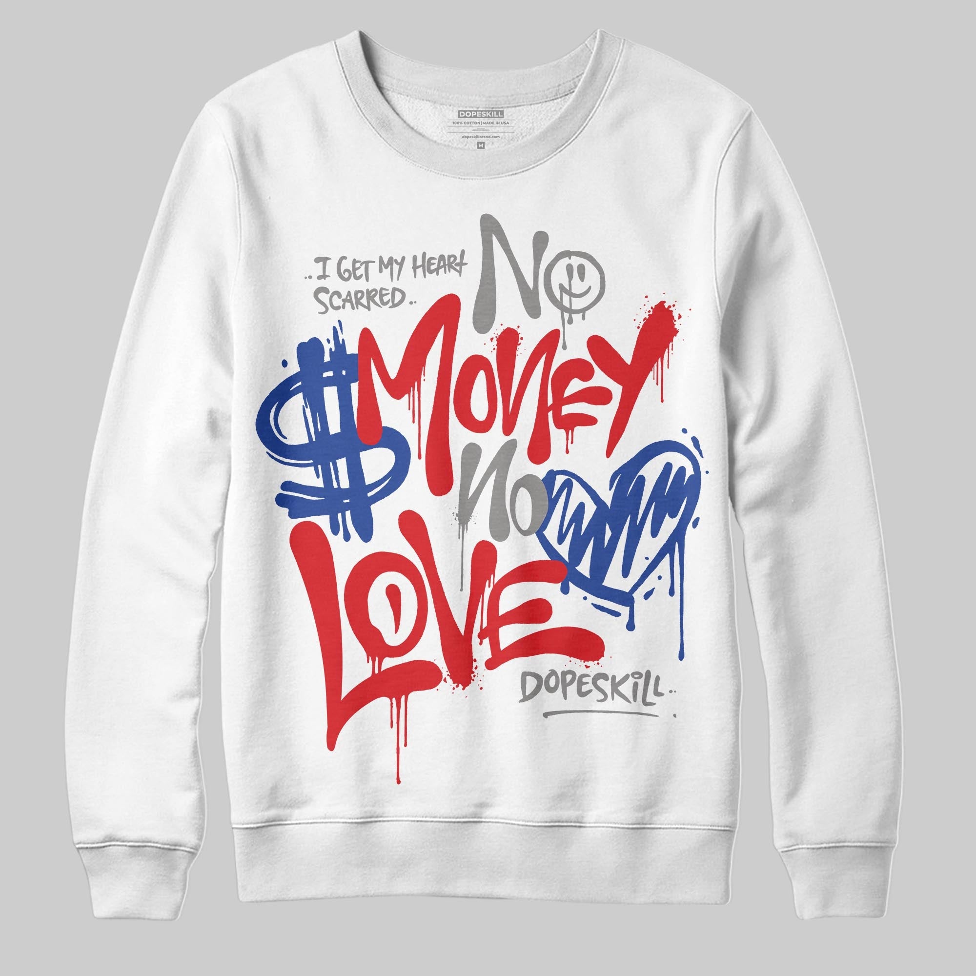 Seoul 2.0 3s superstreetwear Sweatshirt No Money No Love Typo Graphic