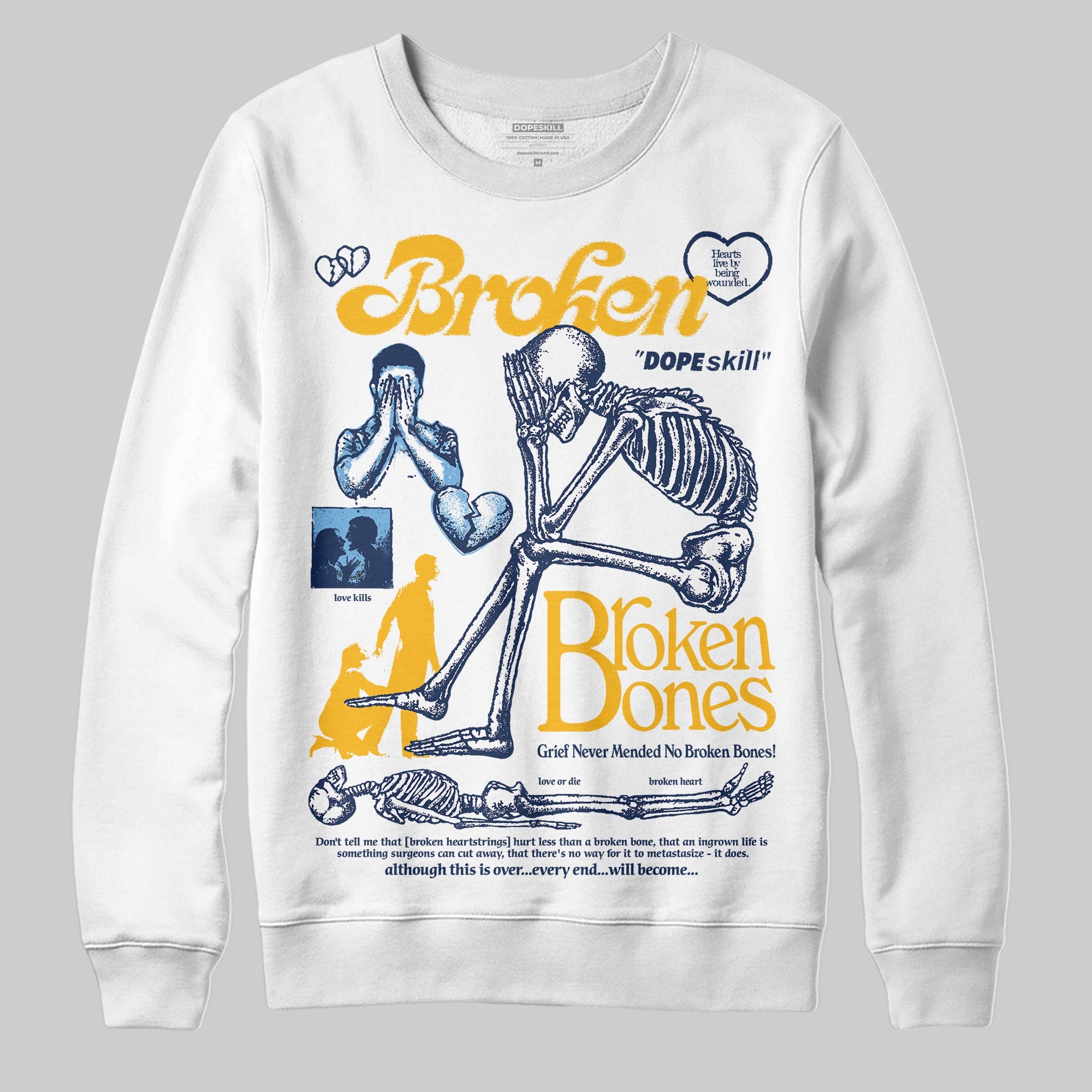 Retro Dunk From Above 4s superstreetwear Sweatshirt Broken Bones Graphic