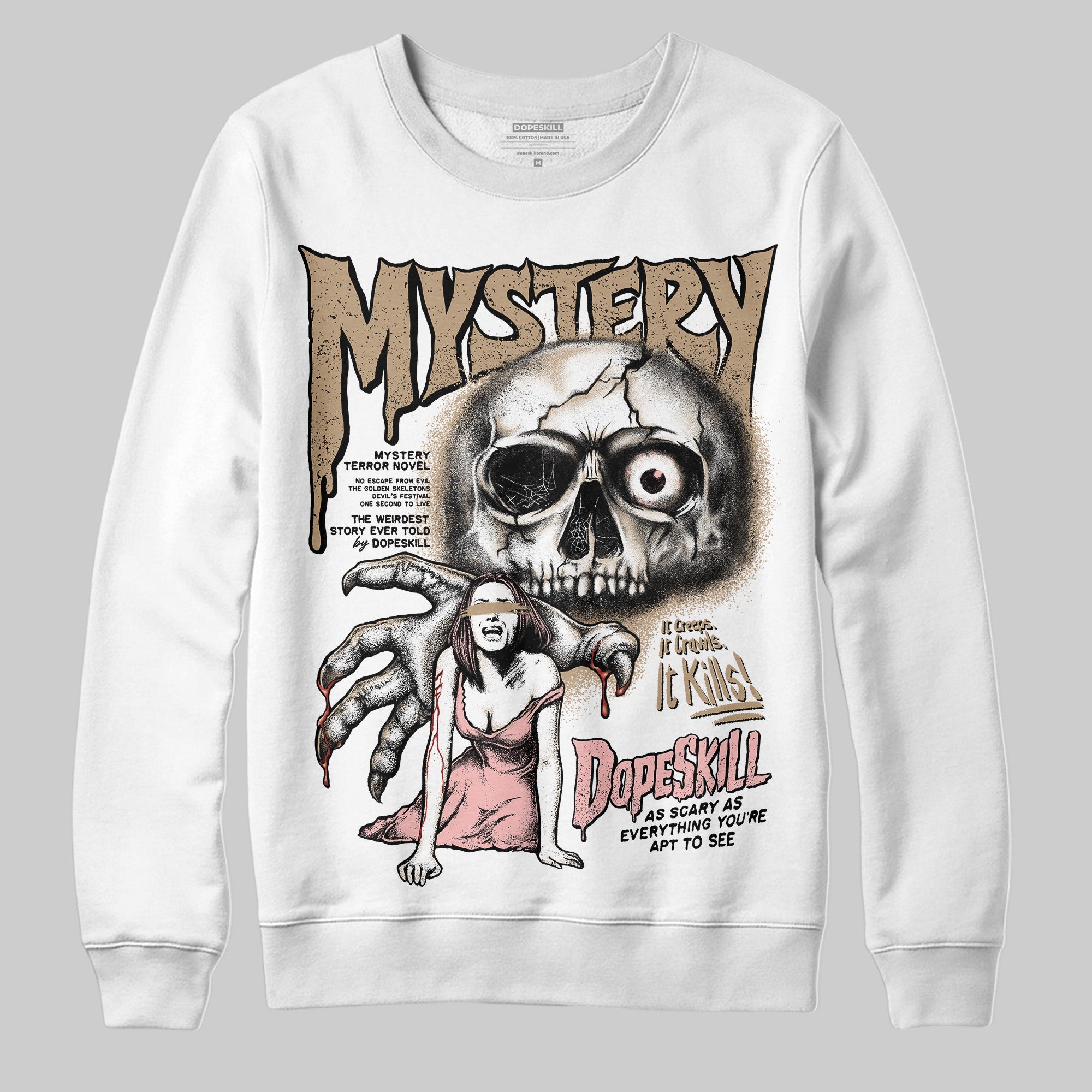 AIR FORCE 1 LINEN superstreetwear Sweatshirt Mystery Ghostly Grasp Graphic