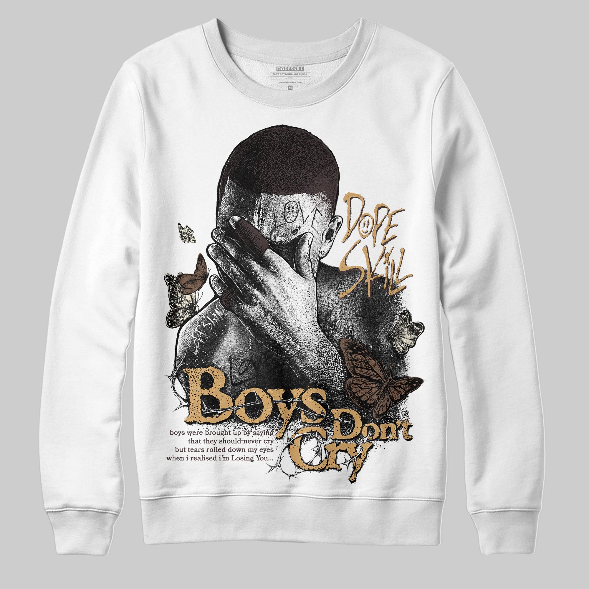 Earth 5s superstreetwear Sweatshirt Boys Don't Cry Graphic