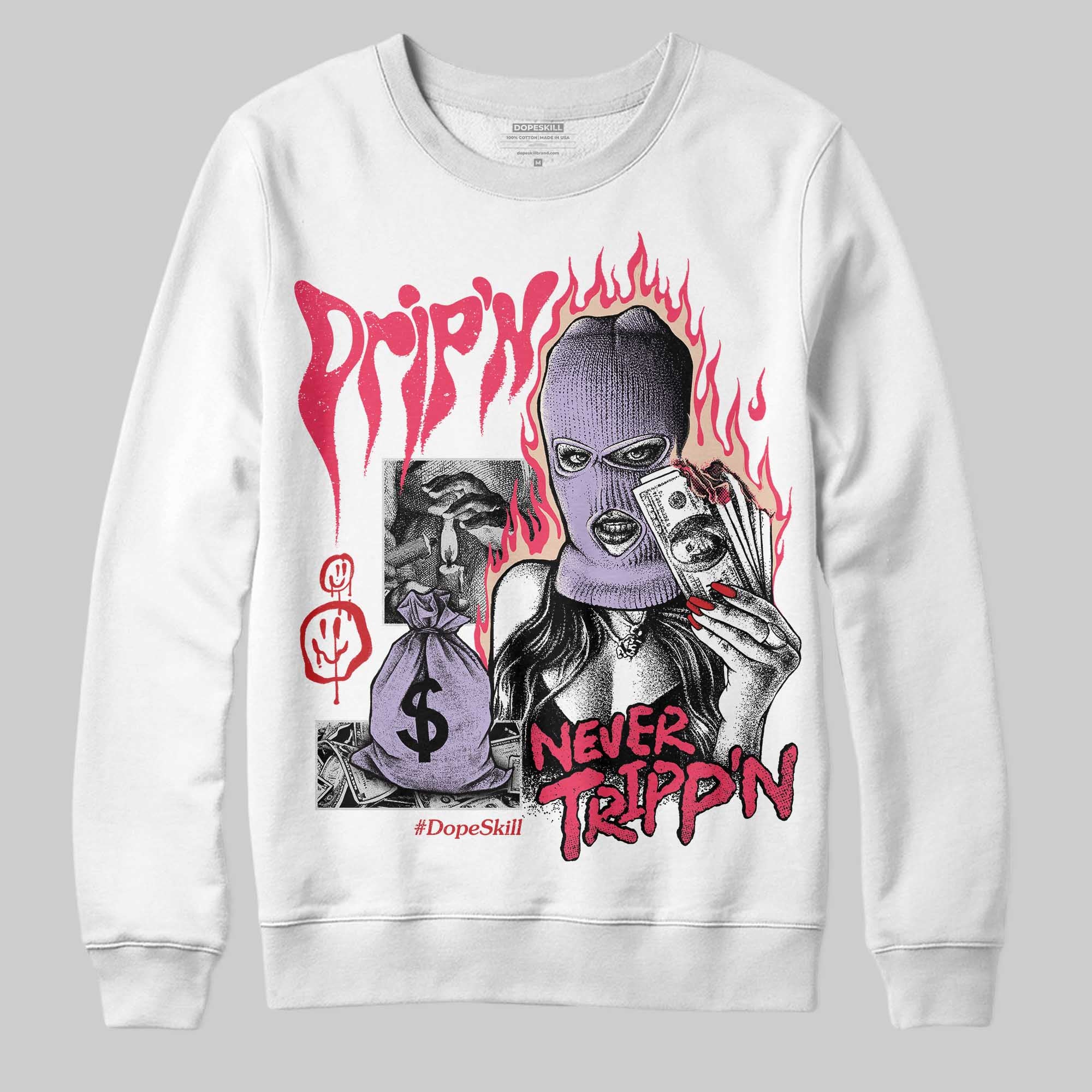 Peanut Butter Jelly 5s superstreetwear Sweatshirt Drip'n Never Tripp'n Graphic