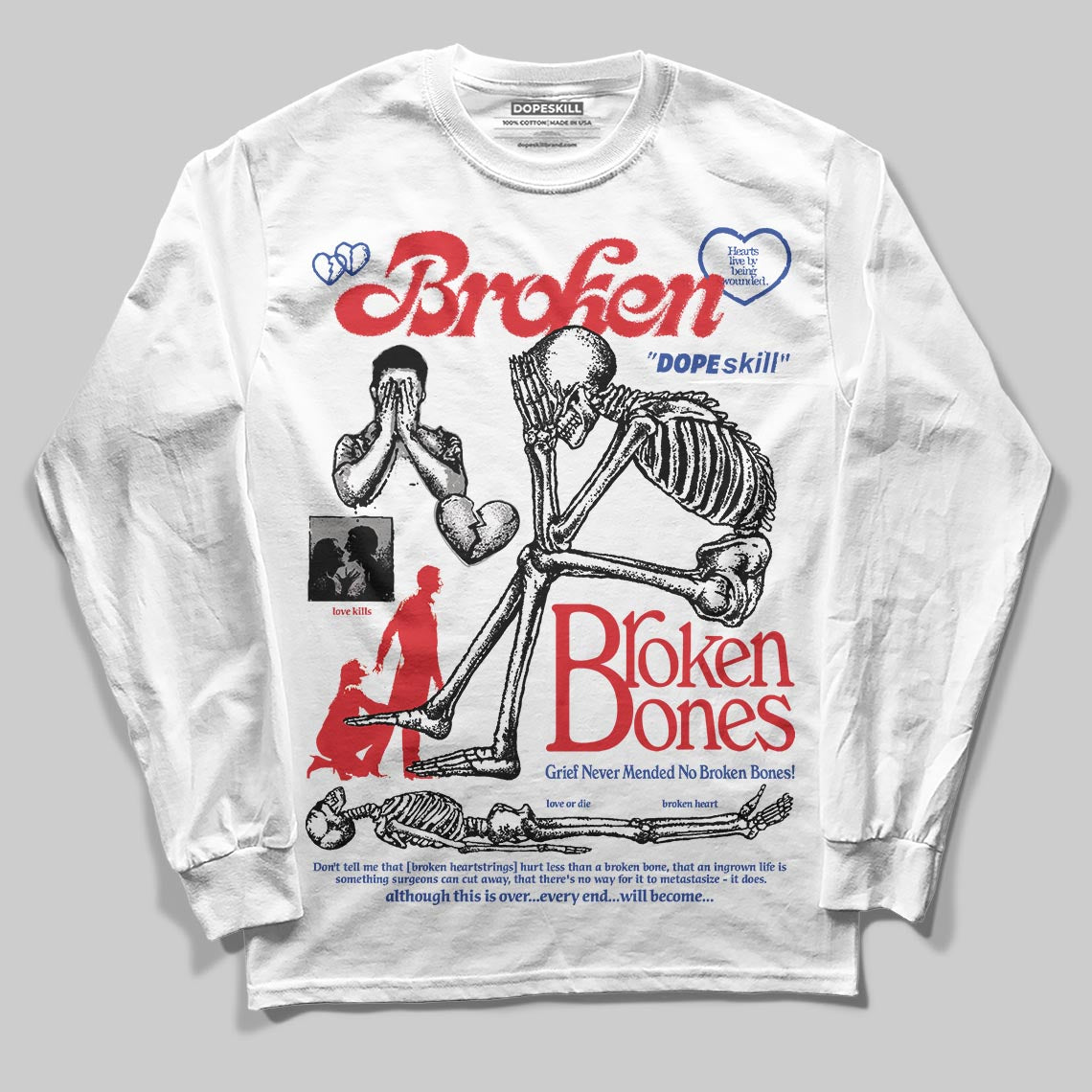 Seoul 2.0 3s superstreetwear Long Sleeve T-Shirt Broken Bones Graphic