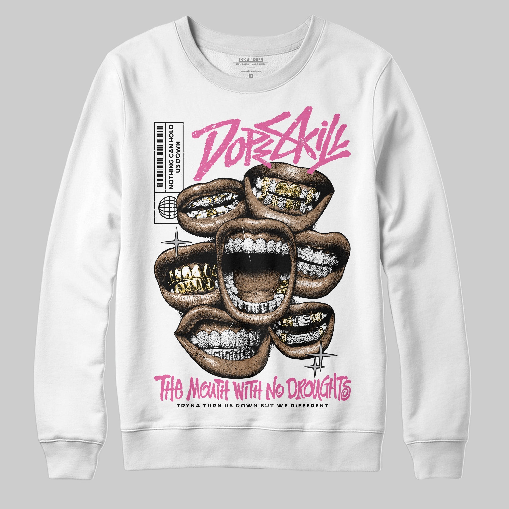 Kayano 14 Cream Sweet Pink superstreetwear Sweatshirt The Mouth With No Droughts Graphic